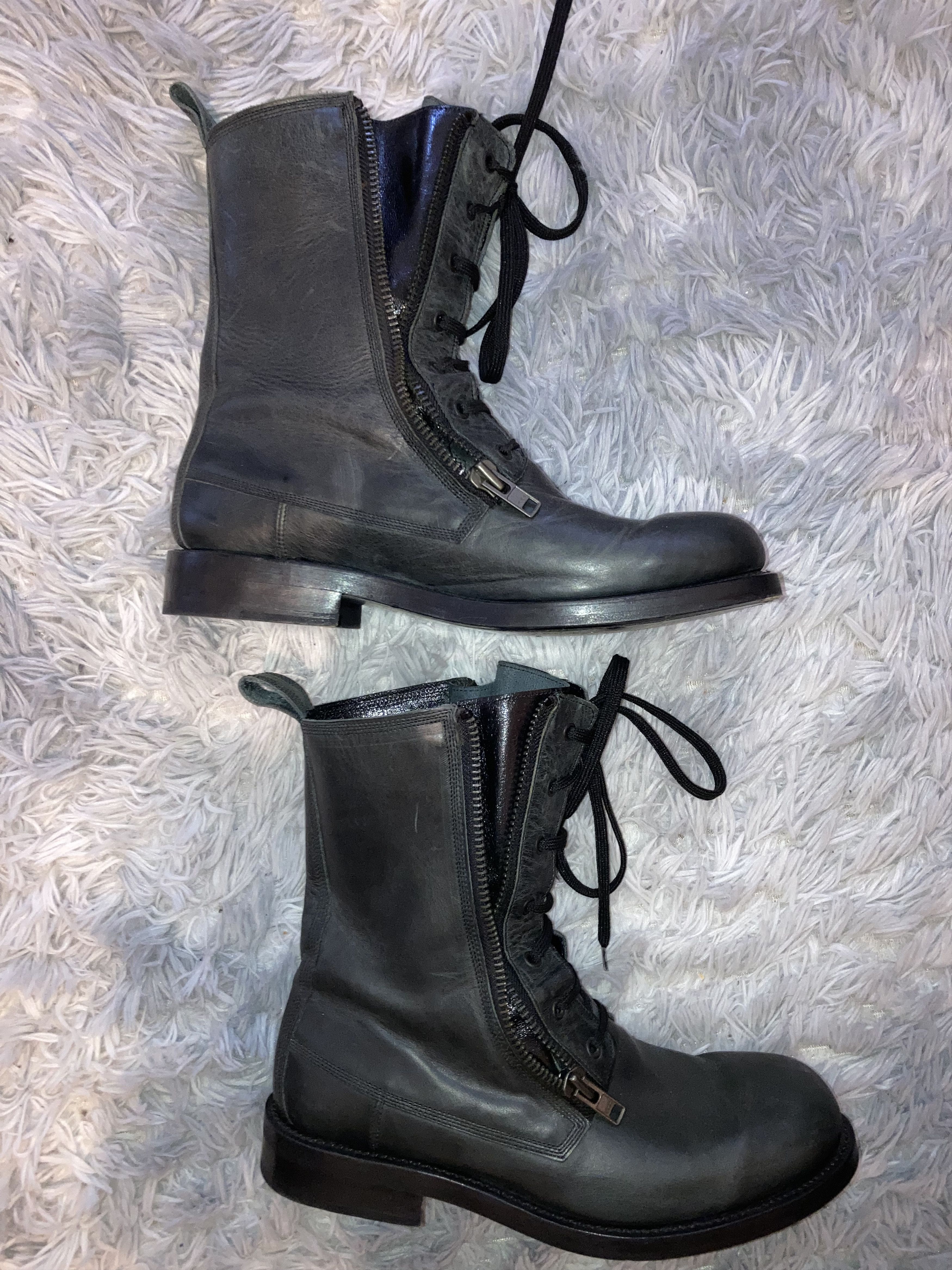 Balmain Homme Decarnin Period SS11 Double Zip Boots