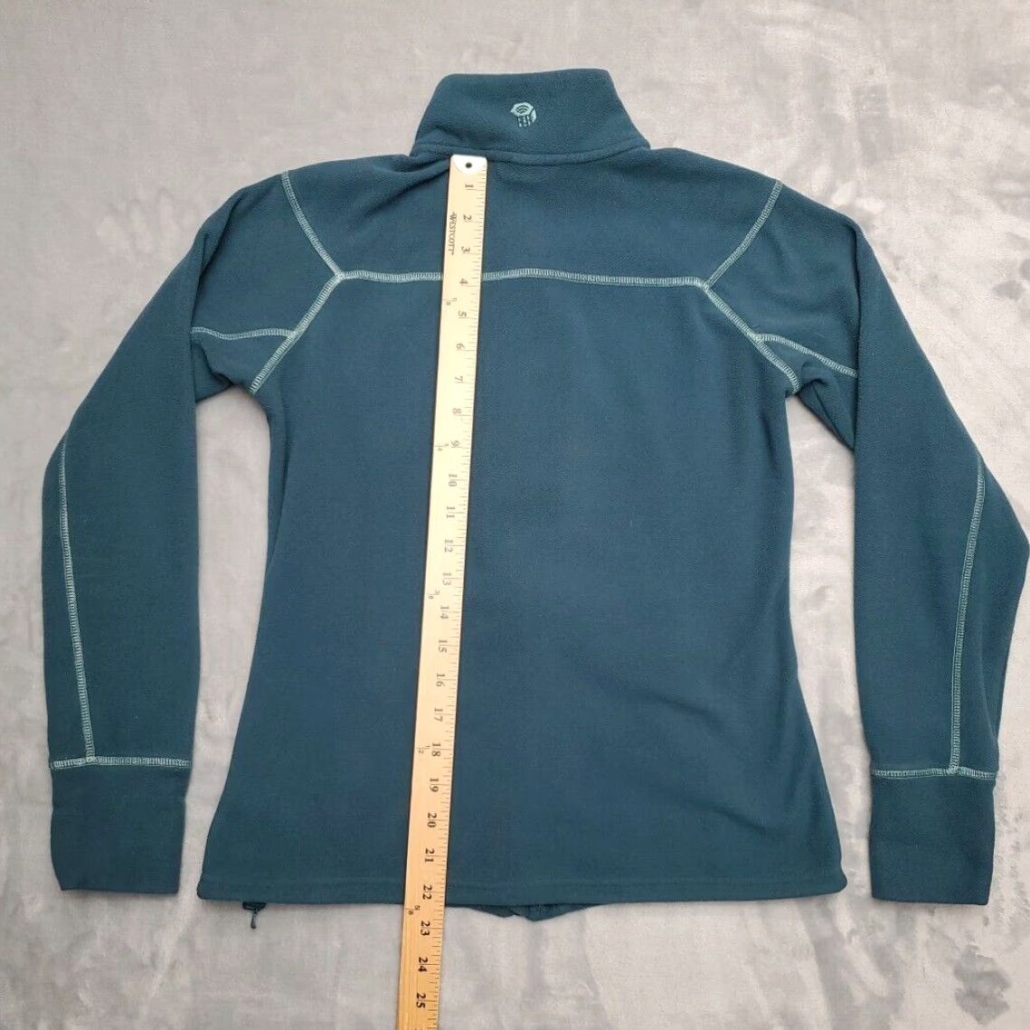 Mountain Hardwear VINTAGE Mountain Hardwear Jacket Womens S Teal Green Full Zip Outdoor Fleece Gorp Size S / US 4 / IT 40 - 5 Thumbnail