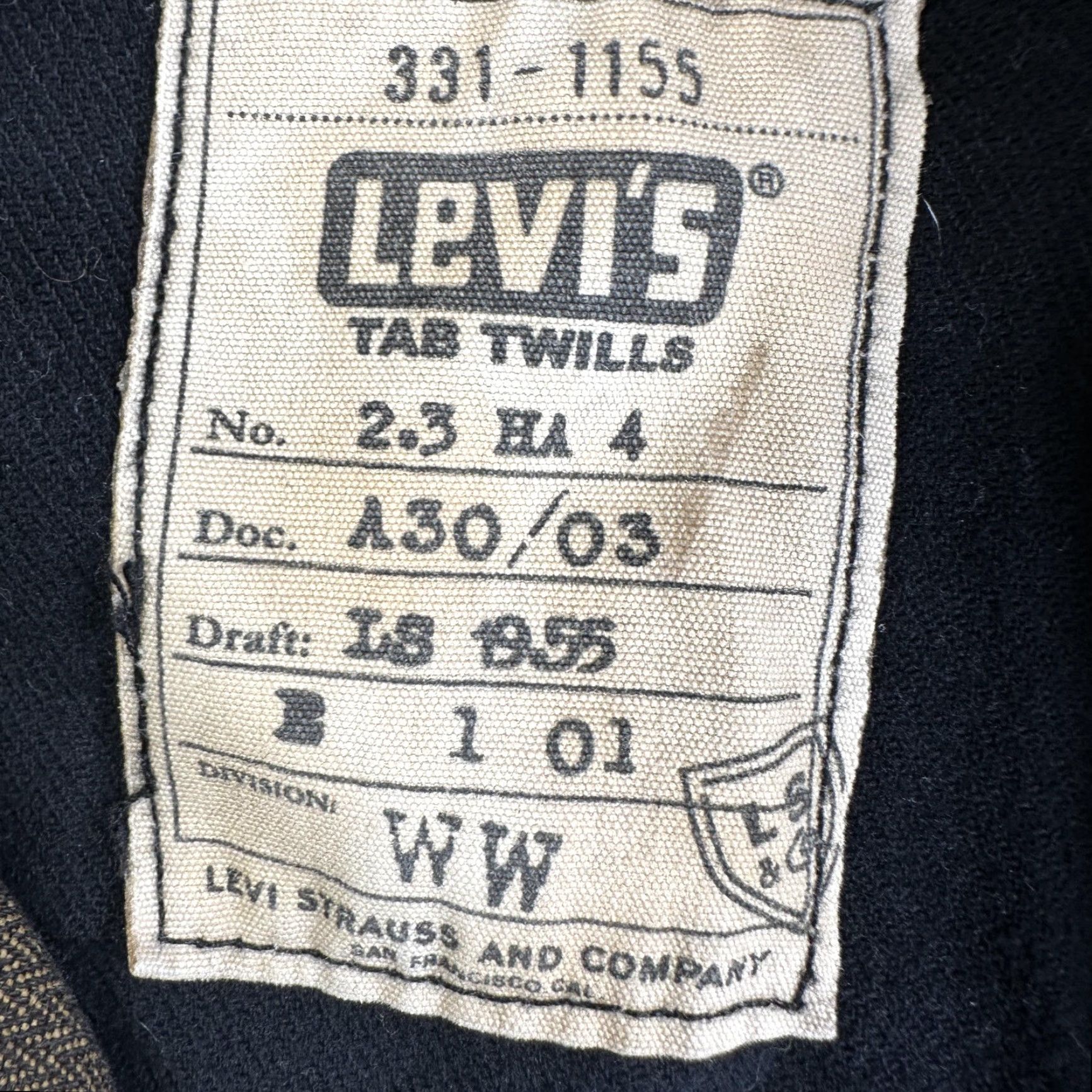 Levi's VINTAGE Levi's Tab Twills Military Jacket Mens XL Brown Herringbone Cotton Lined Size US XL / EU 56 / 4 - 2 Thumbnail