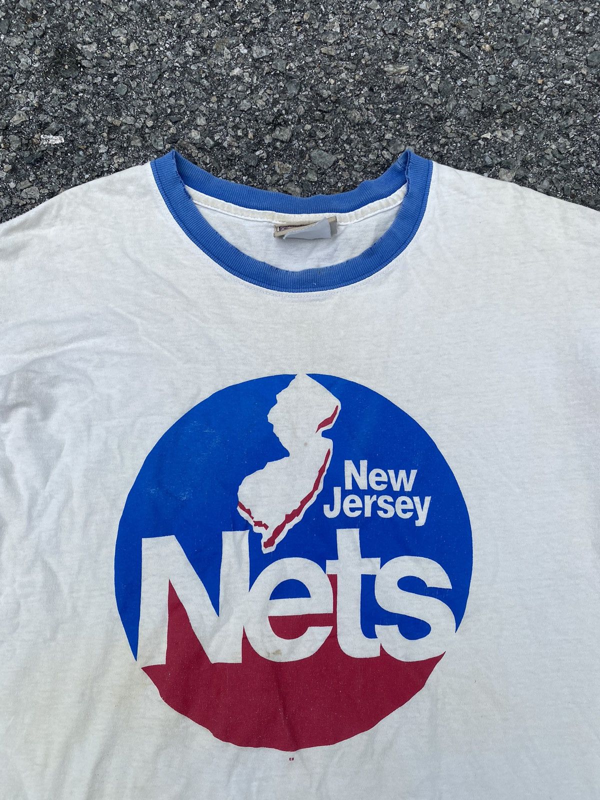 NBA × Vintage Vintage NBA Nets Ringer tee Size US L / EU 52-54 / 3 - 4 Thumbnail