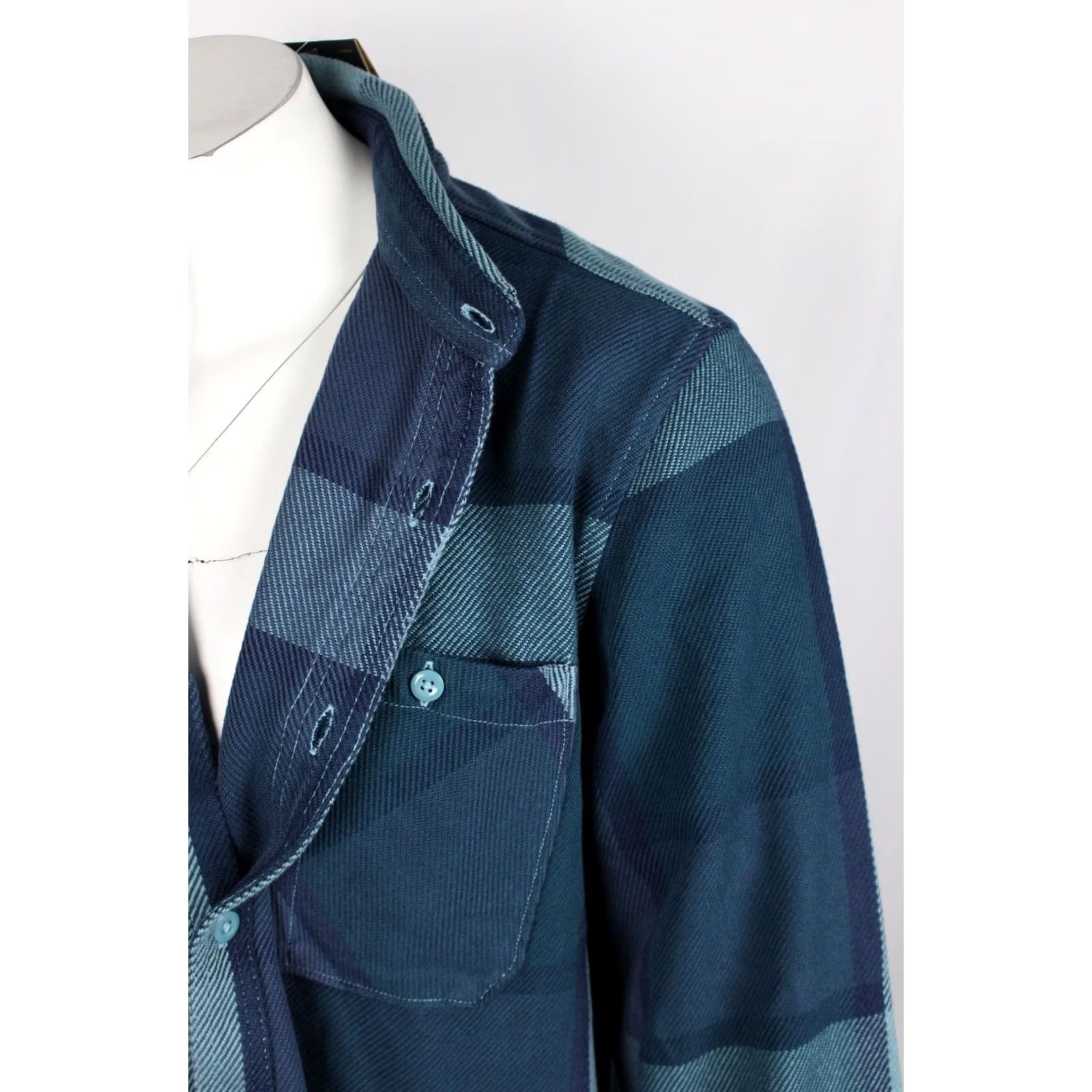 The North Face VINTAGE The North Face Men's Valley Twill Flannel Button Shirt XXL Algae Blue Size US XXL / EU 58 / 5 - 5 Thumbnail