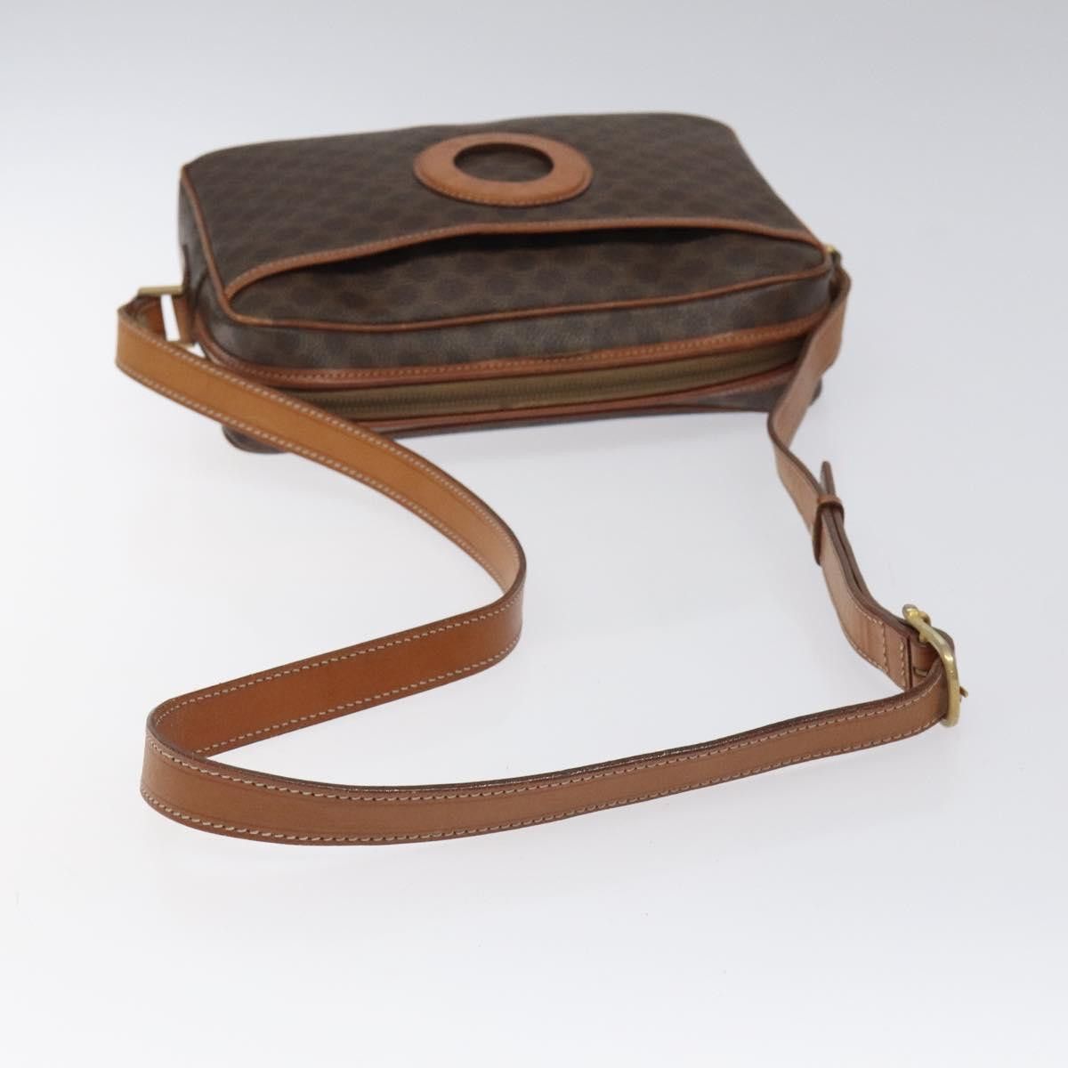 Celine CELINE Macadam Canvas Shoulder Bag Pvc Leather Brown Gold Size ONE SIZE - 7 Thumbnail