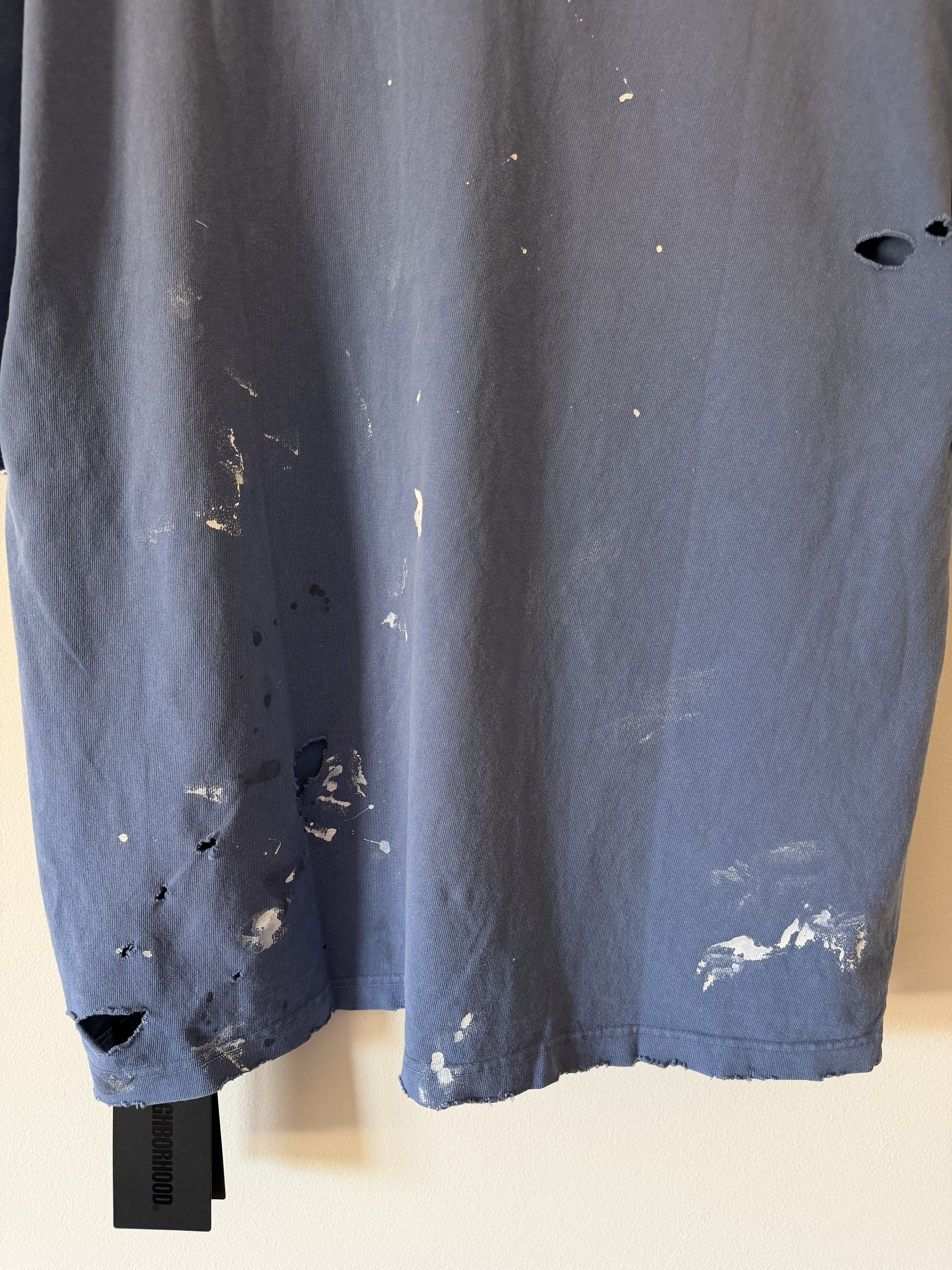 Neighborhood Neighborhood Savage Distressed Tee in Blue Size US XL / EU 56 / 4 - 7 Thumbnail