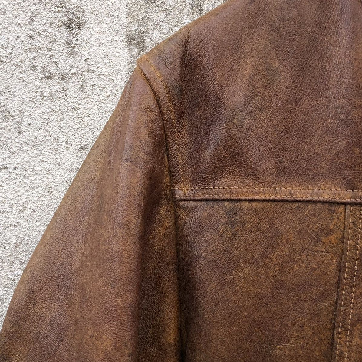 Vintage Vintage 90s Cow Real Leather Rider's Jacket By Uniqlo Size US M / EU 48-50 / 2 - 17 Thumbnail