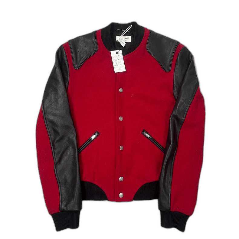 Saint Laurent Paris saint laurent red and black varsity jacket Size US M / EU 48-50 / 2 - 1 Thumbnail
