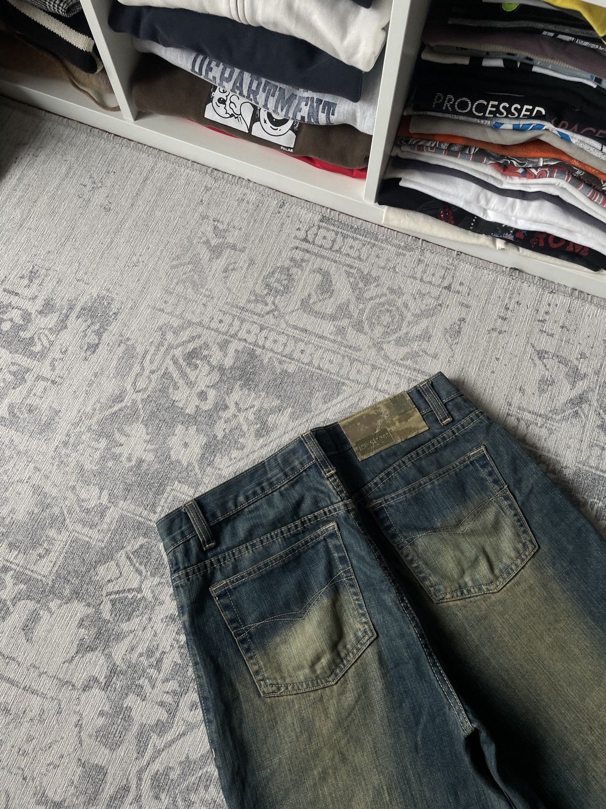 Vintage Vintage Faded Jeans Flared Mud Washed Baggy Japanese Y2K Wid Size US 32 / EU 48 - 10 Thumbnail
