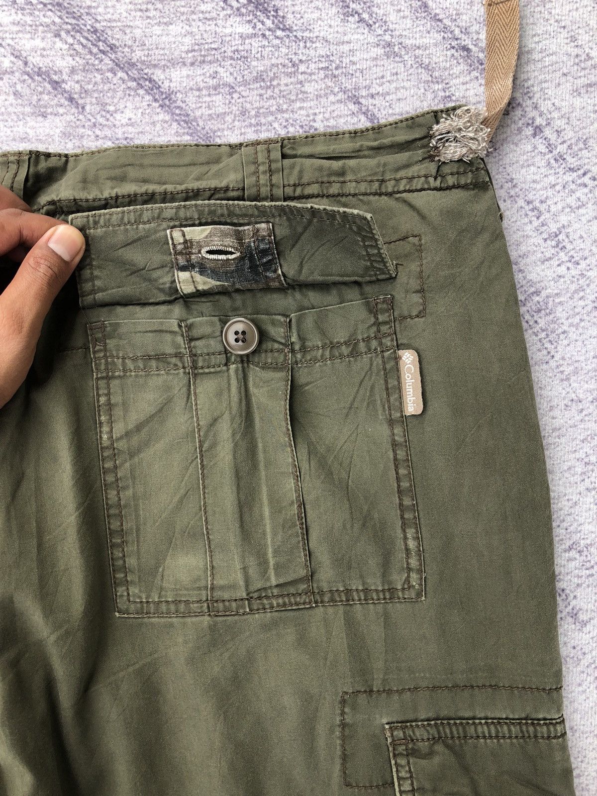 Columbia Columbia Green Cargo Multi-Pocket Tectical Pants Size US 33 - 21 Thumbnail
