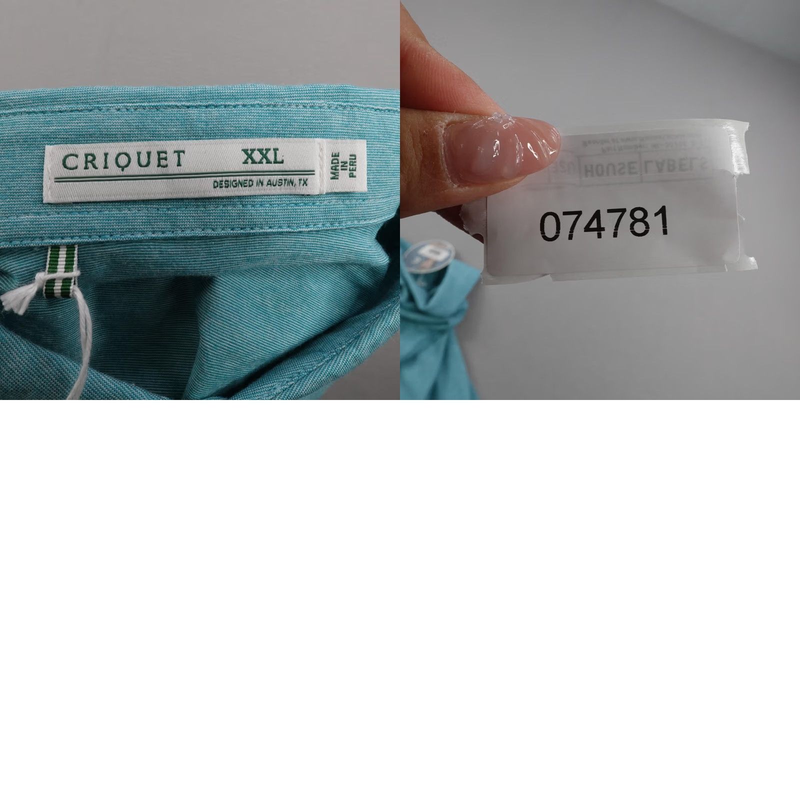 Vintage Criquet Polo Shirt Mens 2XL Blue Lake Microstripe Stretch Players Flex NEW NWT Size US XXL / EU 58 / 5 - 8 Thumbnail