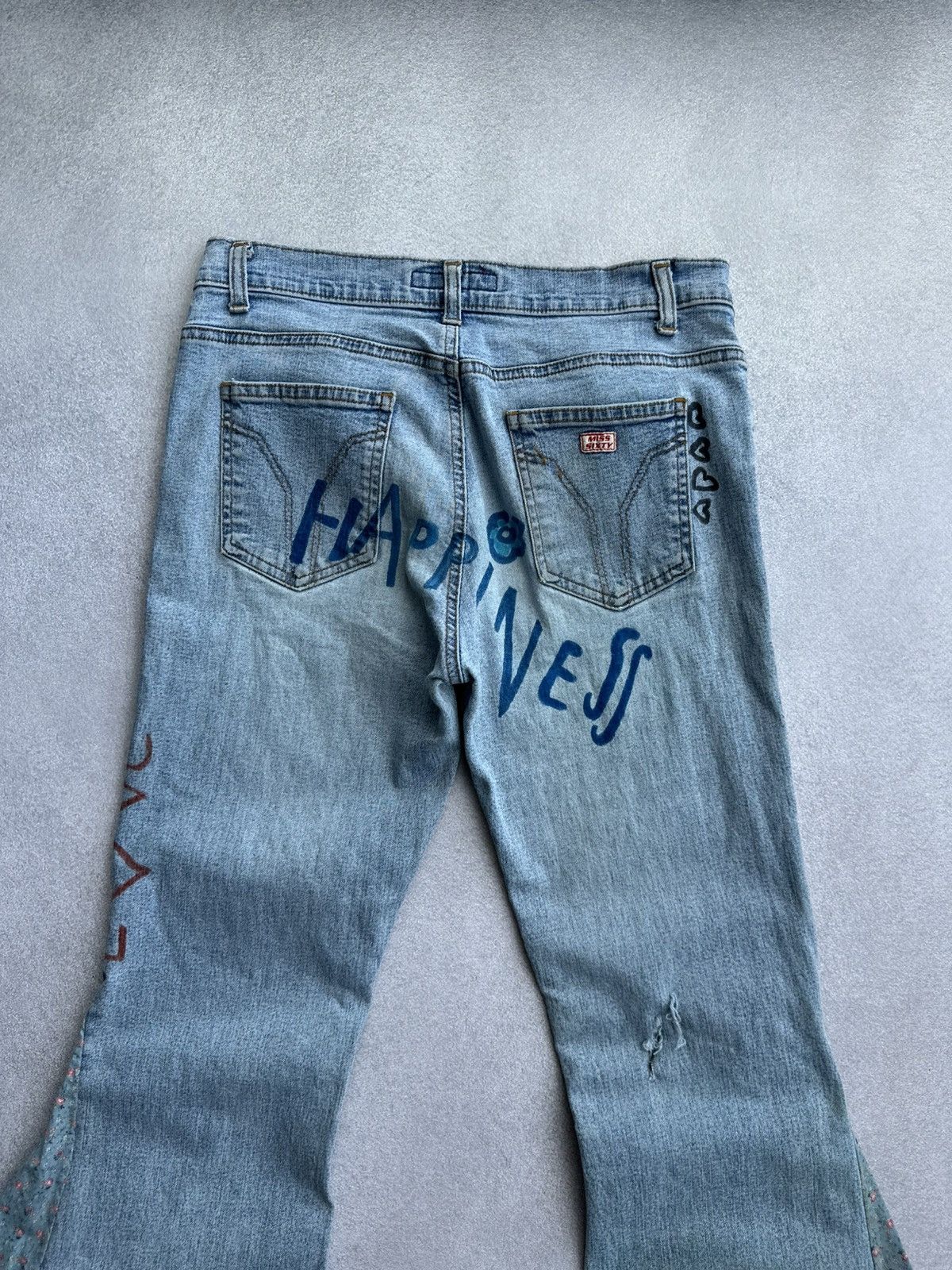 Miss Sixty Vintage Miss Sixty Bootcut Flared Jeans Size 30" / US 8 / IT 44 - 8 Thumbnail