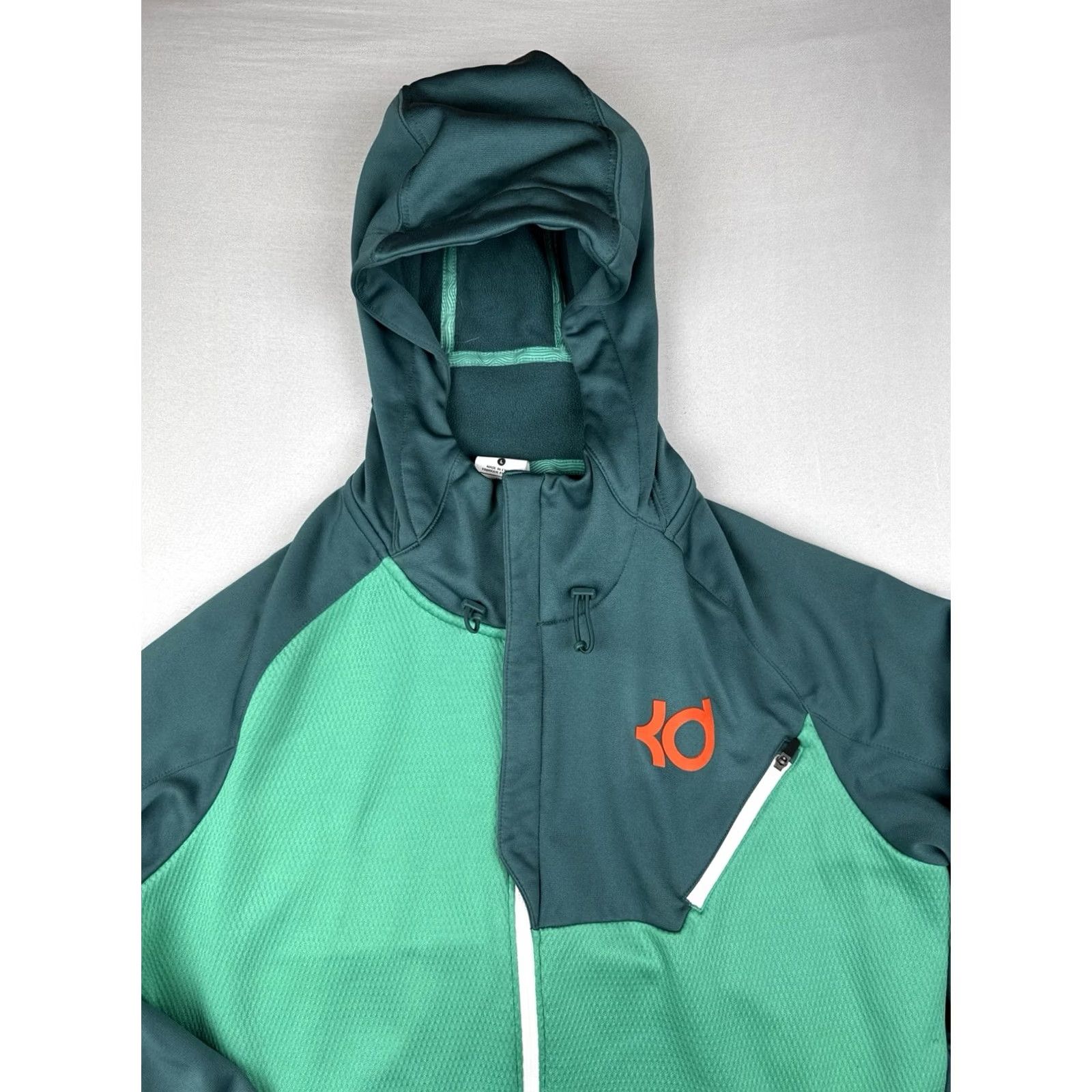 Nike Nike Therma-Fit Hoodie Jacket Green Full Zip KD Basketball Size L Mens Size US L / EU 52-54 / 3 - 2 Thumbnail