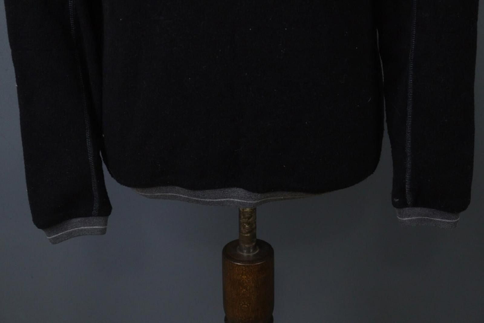 Designer E9 Planet Black Wool Tight Knit Crew Neck Sweater Size M Size US M / EU 48-50 / 2 - 3 Thumbnail