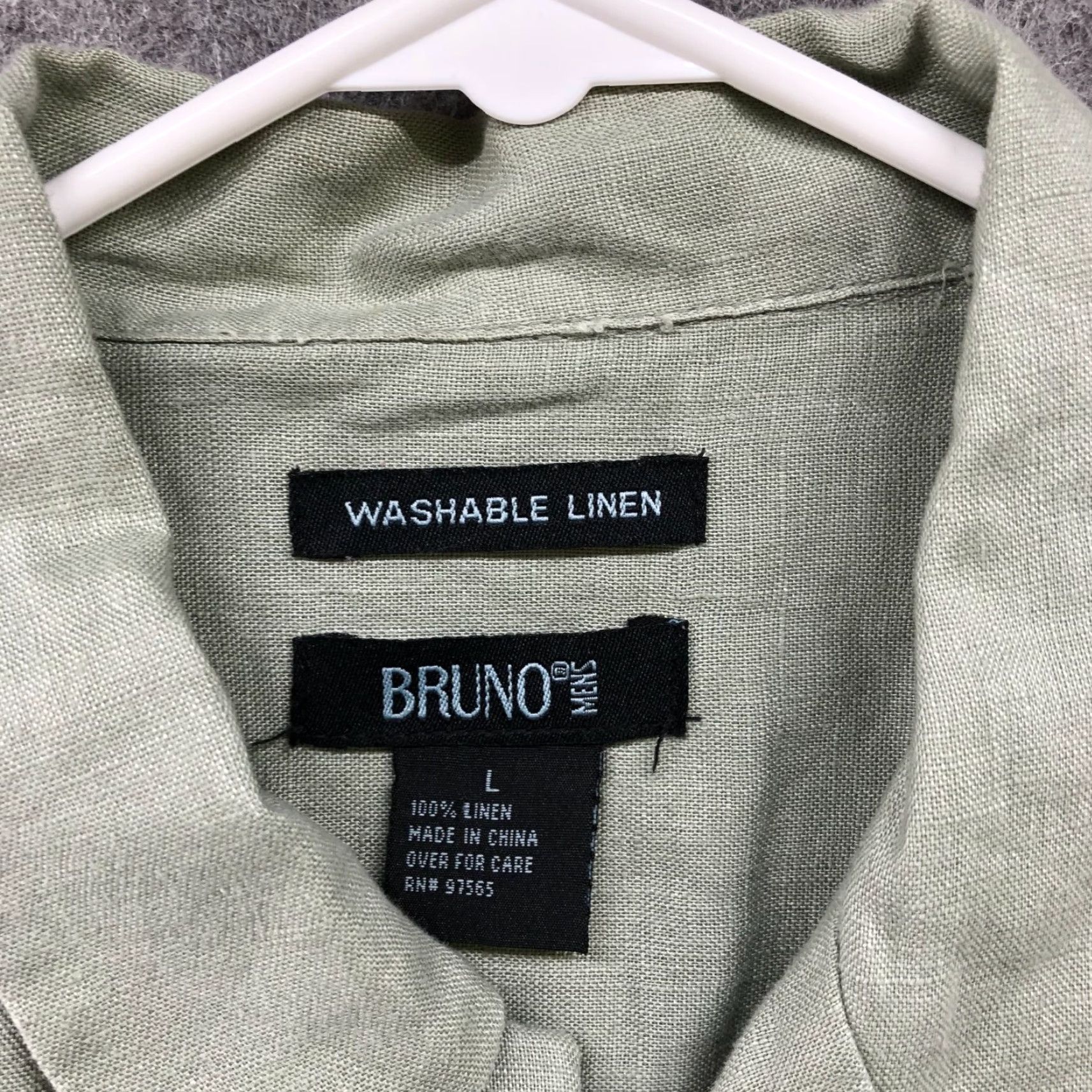 Vintage Bruno Washable Linen Shirt Mens L Sage Green Utility Short Sleeve Chest Pocket Shirt Linen Bruno Men L Green Sage Flowers Beach 90s? Size US L / EU 52-54 / 3 - 5 Thumbnail