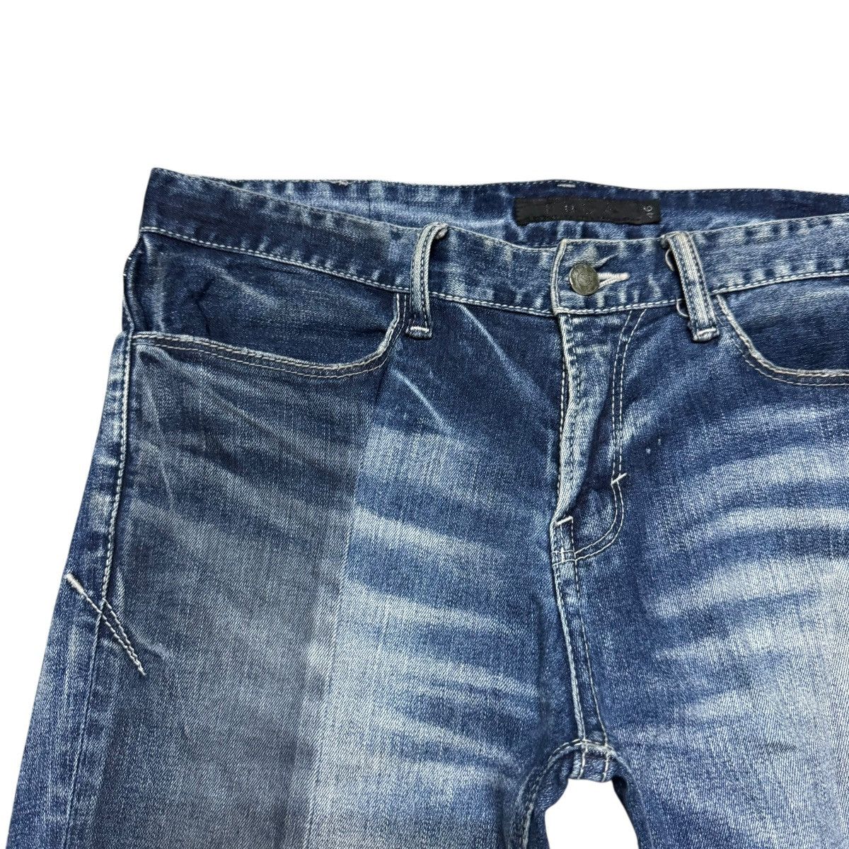 GOSTAR DE FUGA Gostar De Fuga Reconstruct Denim Skinny Jeans Size US 33 - 4 Thumbnail