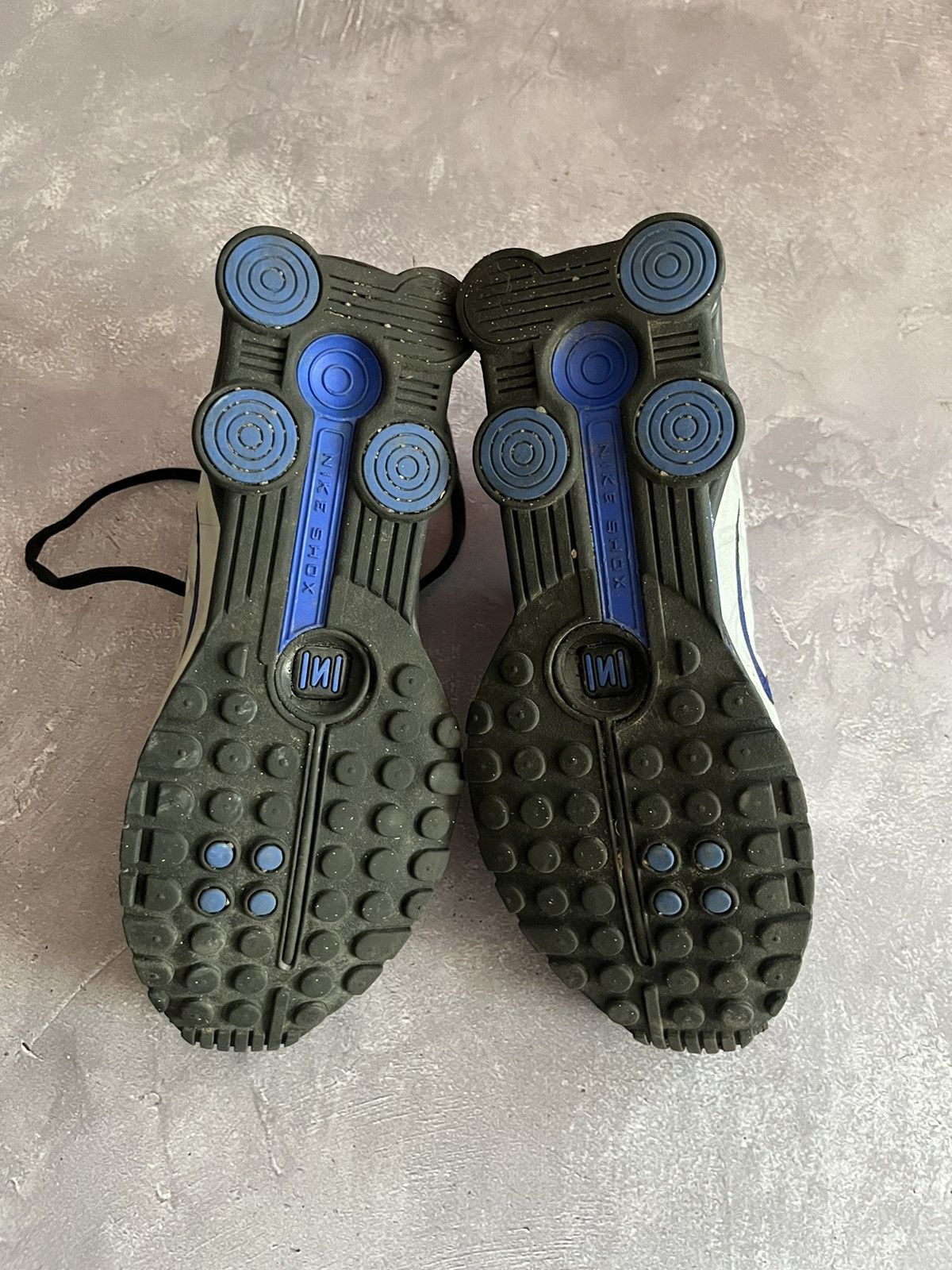 Nike Nike Shox R4 ’Metallic Silver Racer Blue’ vintage y2k bloke Size US 6 / EU 39 - 10 Thumbnail