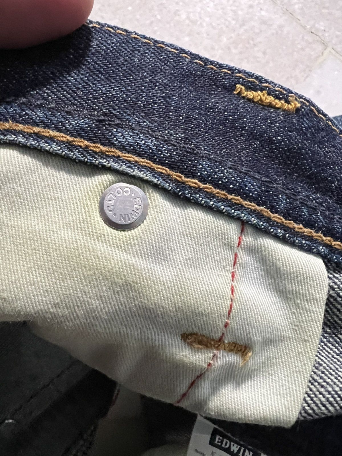 Edwin × If Six Was Nine × PPFM EDWIN E-FUNTION CURVED PUNK MUD WASH DISTRESSED JEANS Size US 29 - 17 Thumbnail