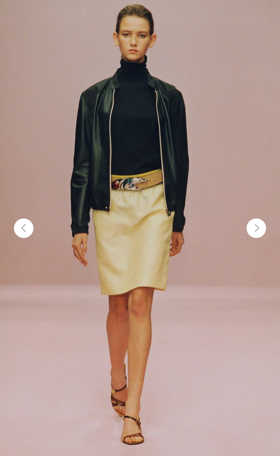 Miu Miu Miu Miu Spring Summer 2000 Leather Jacket Size M / US 6-8 / IT 42-44 - 2 Thumbnail