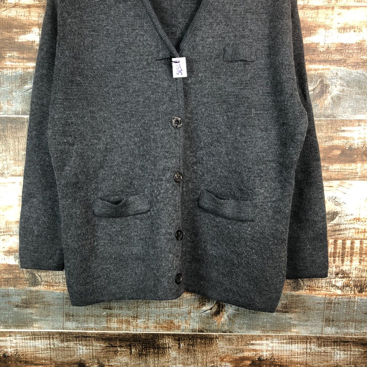 Homespun Knitwear × Japanese Brand Japanese Brand Grey Cardigan Knitwear #A2375 Size US M / EU 48-50 / 2 - 3 Thumbnail