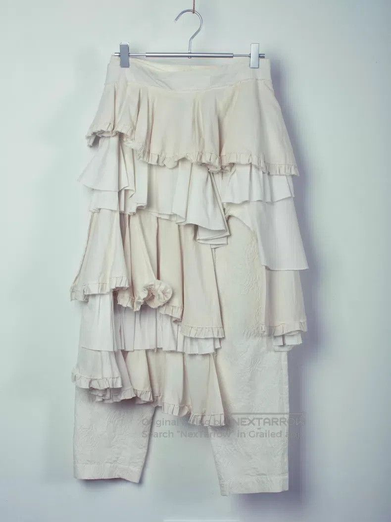 Comme des Garcons Comme des Garcons size M Asymmetrical Pleated Skirt Pants Size 23" - 2 Thumbnail