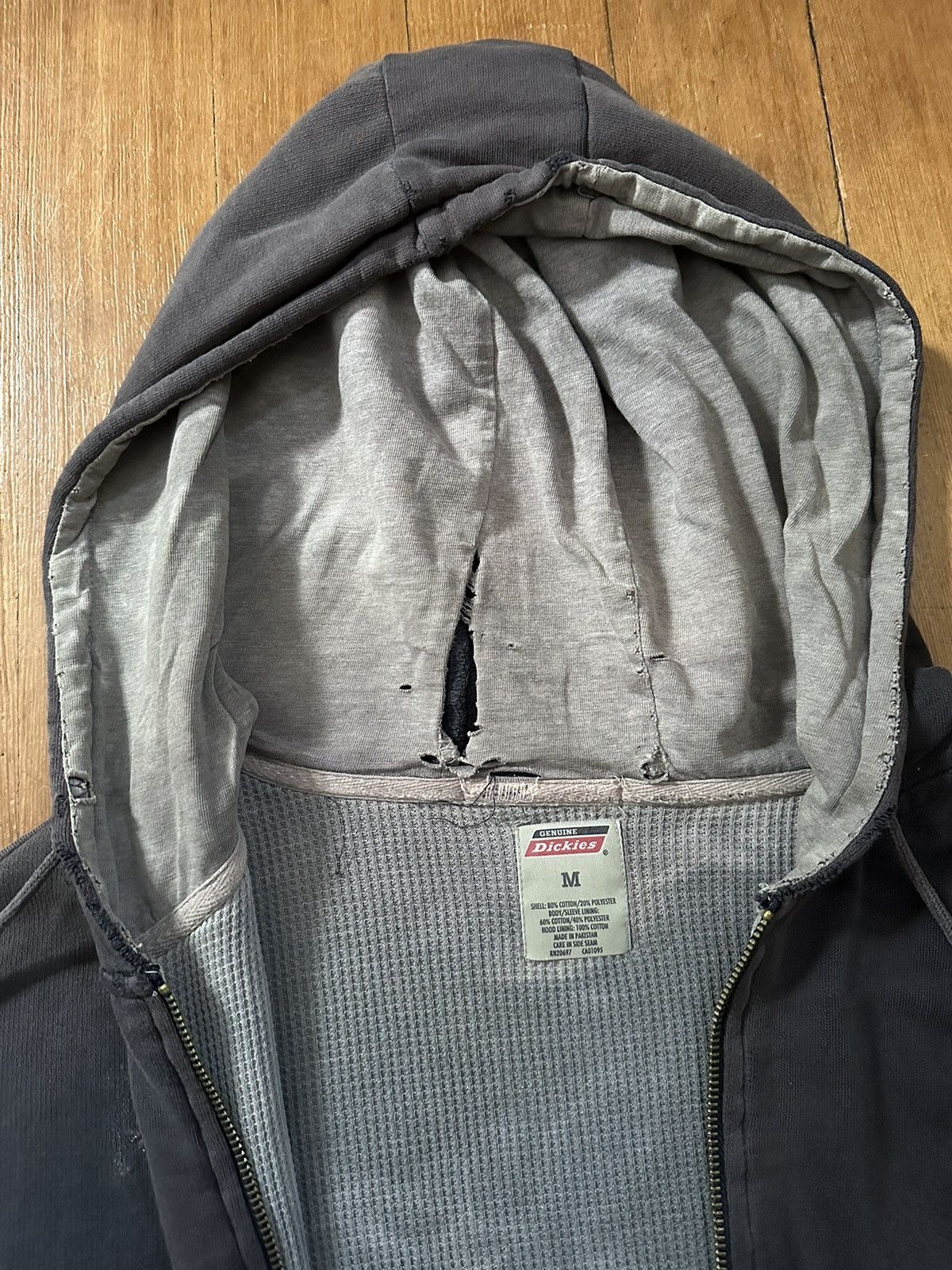 Dickies × Vintage Dickies vintage distressed faded zip up hoodie Size US M / EU 48-50 / 2 - 5 Thumbnail