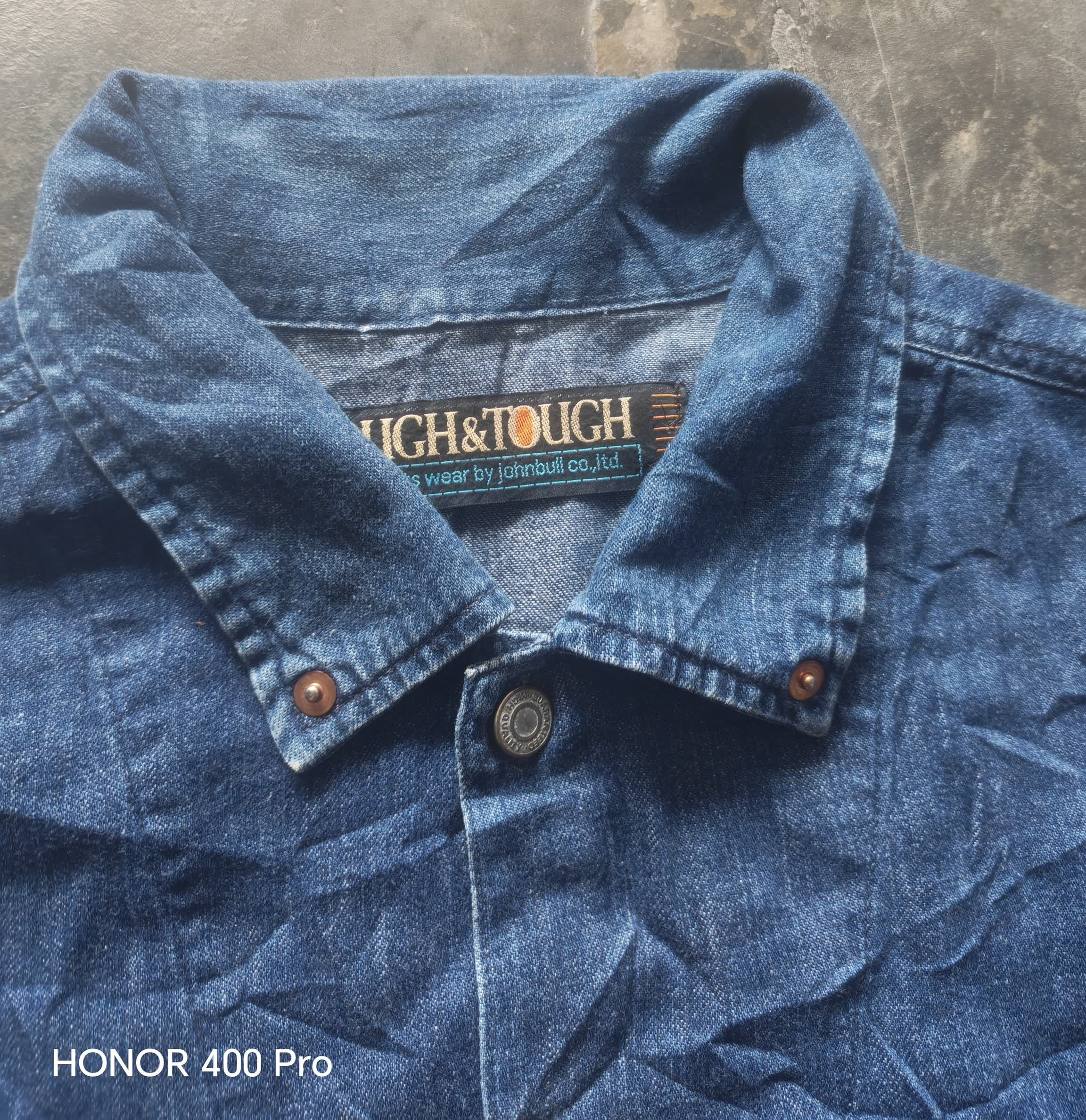 Japanese Brand Johnbull Rough & Tough Denim Work Shirt Japan Size US L / EU 52-54 / 3 - 8 Thumbnail
