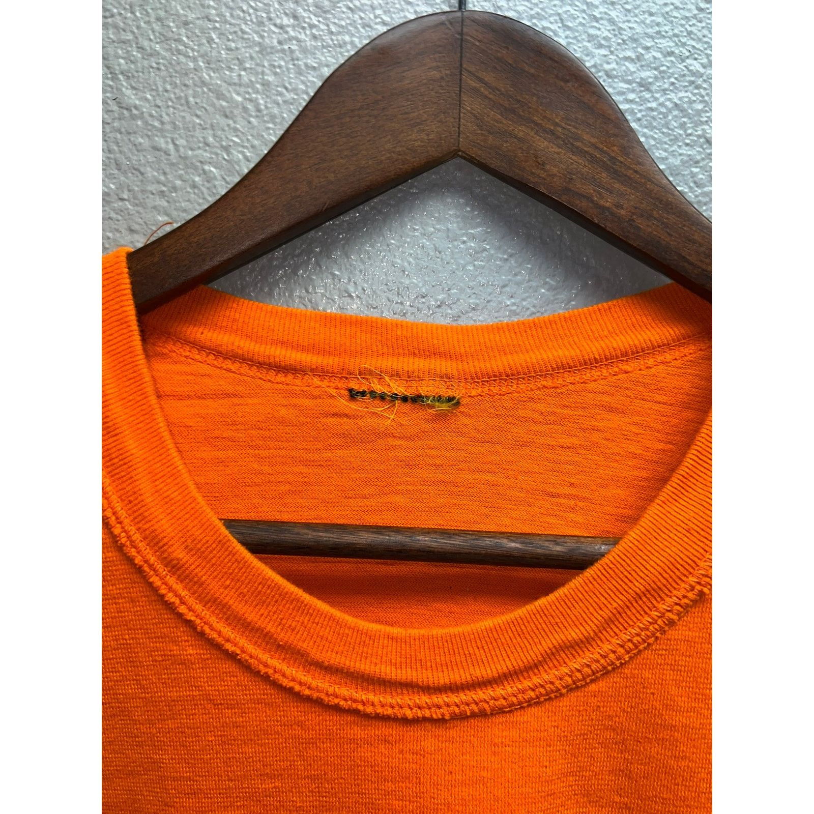 Vintage 1980s The Netherlands Dutch Army Orange Long Sleeve Shirt L Size US L / EU 52-54 / 3 - 5 Thumbnail