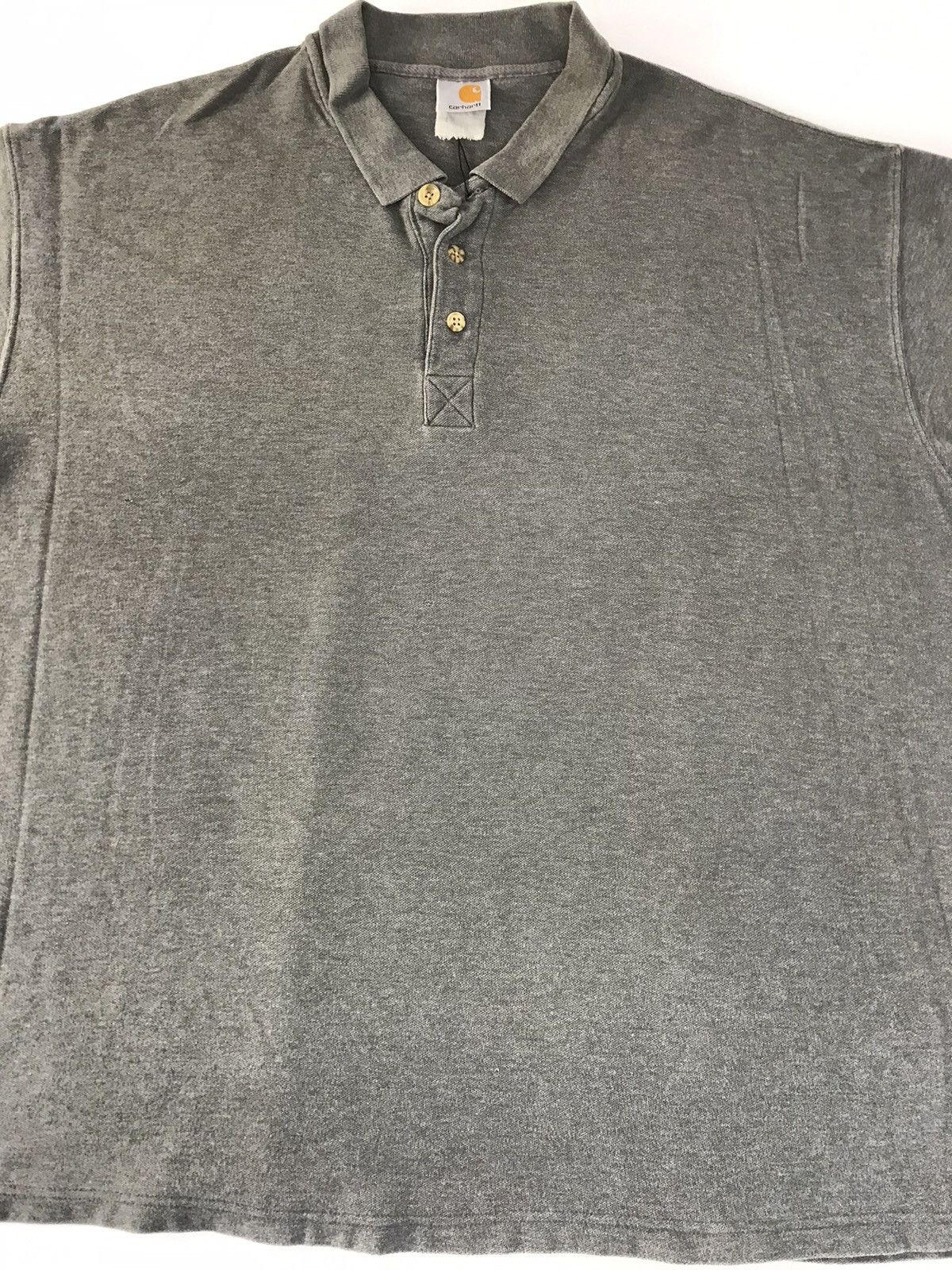 Carhartt Hype 90s Carhartt Plain Minimalist Polo Tee T-shirt Size US XXL / EU 58 / 5 - 3 Thumbnail