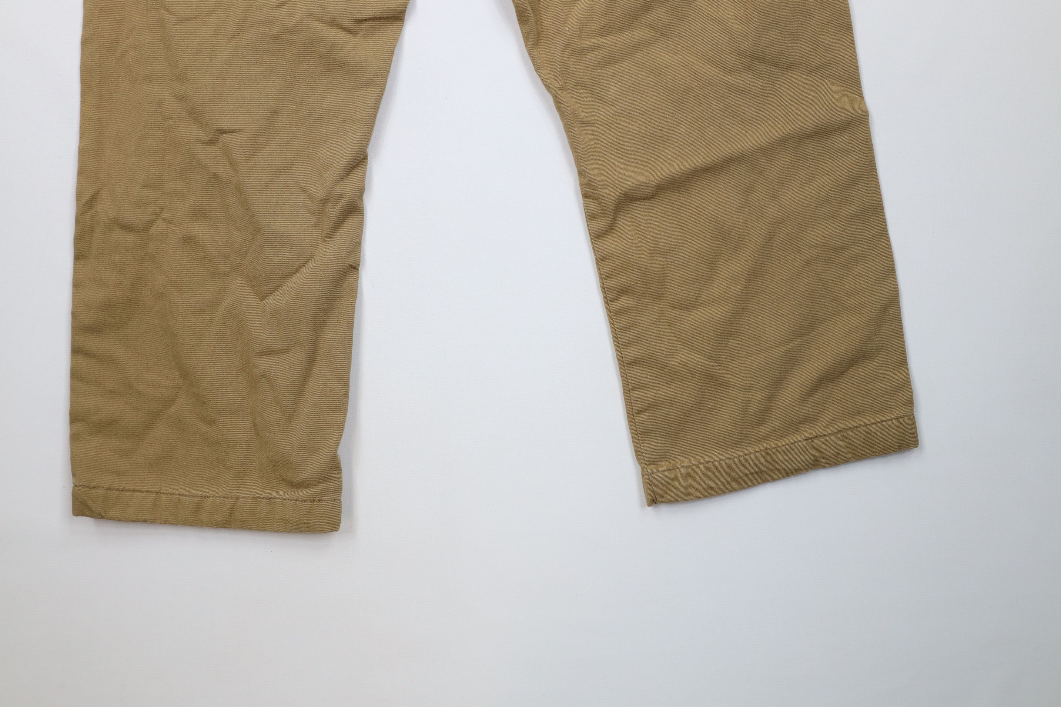 Vintage Vintage 90s Streetwear Lined Wide Leg Pants Beige Brown Size US 36 / EU 52 - 13 Thumbnail