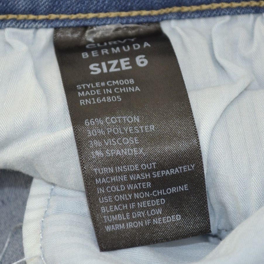 Other CopperFlash Mid Rise Bermuda Blue Jean Shorts Curvy Size 6 Size 28" / US 6 / IT 42 - 3 Thumbnail