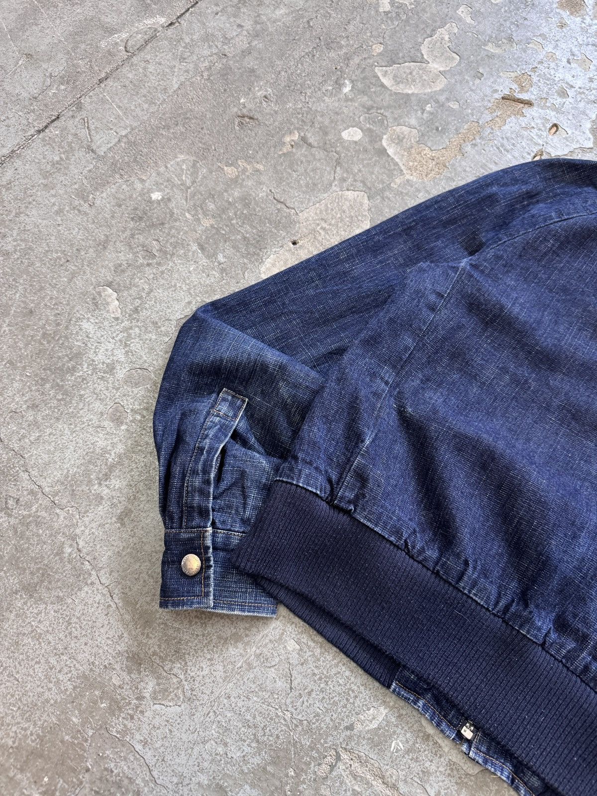 Vintage y2k Denim Bomber Jacket Size M / US 6-8 / IT 42-44 - 10 Thumbnail