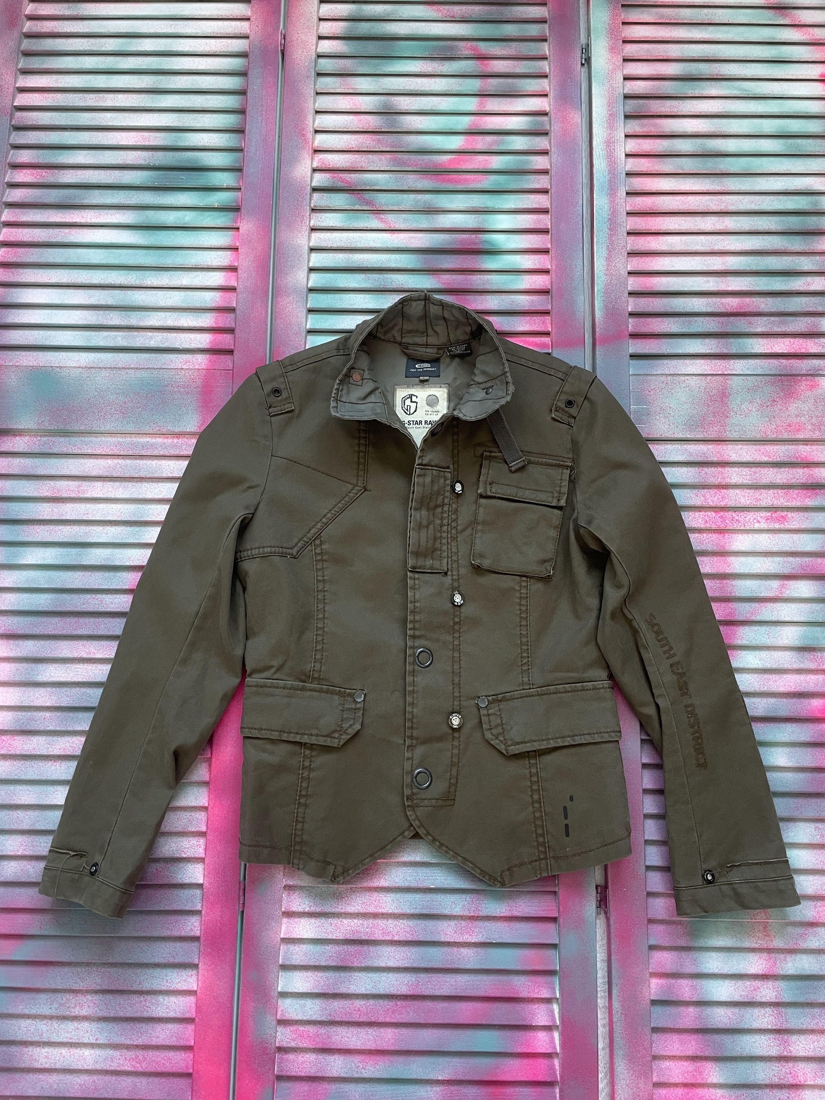 G-Star Vintage G-Star Raw Biker Style Women's Jacket Streetwear Size L / US 10 / IT 46 - 1 Thumbnail