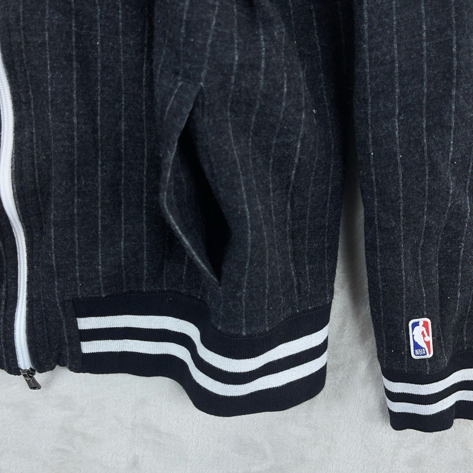 Todd Snyder Todd Snyder x NBA Knicks Wool-Blend Pin Stripe Track Jacket Size US M / EU 48-50 / 2 - 6 Thumbnail