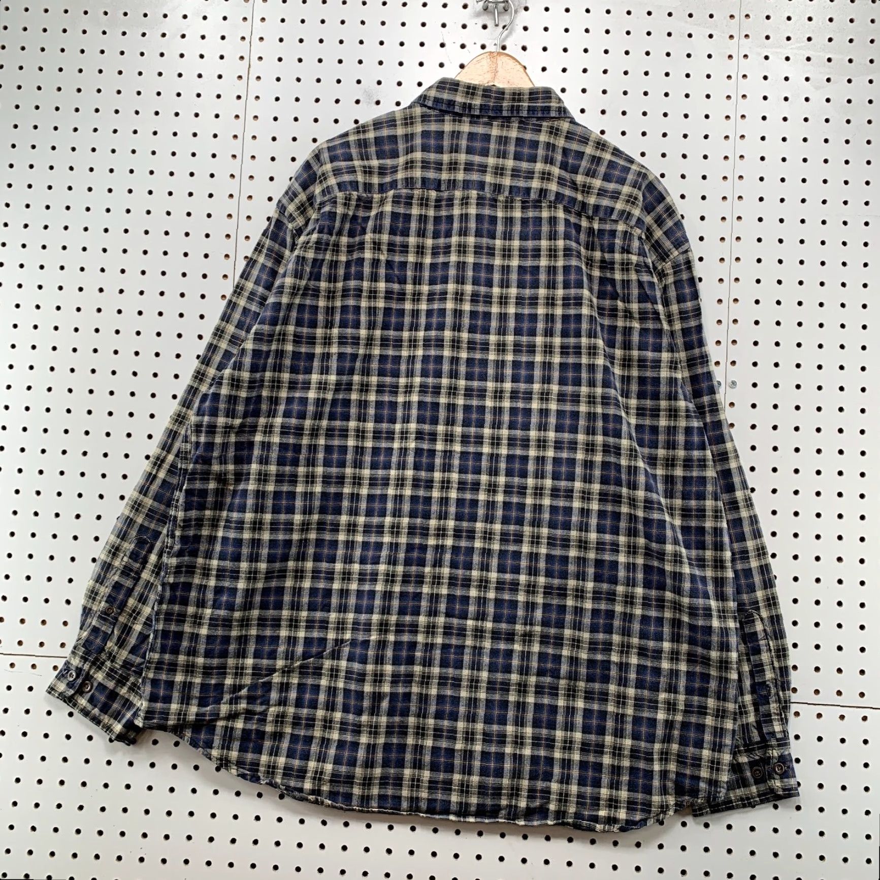 Gap VINTAGE Gap Button-Up Shirt Mens XL Blue Plaid Long Sleeve 100% Cotton Casual Button-Down Pockets Men Size US XL / EU 56 / 4 - 2 Thumbnail