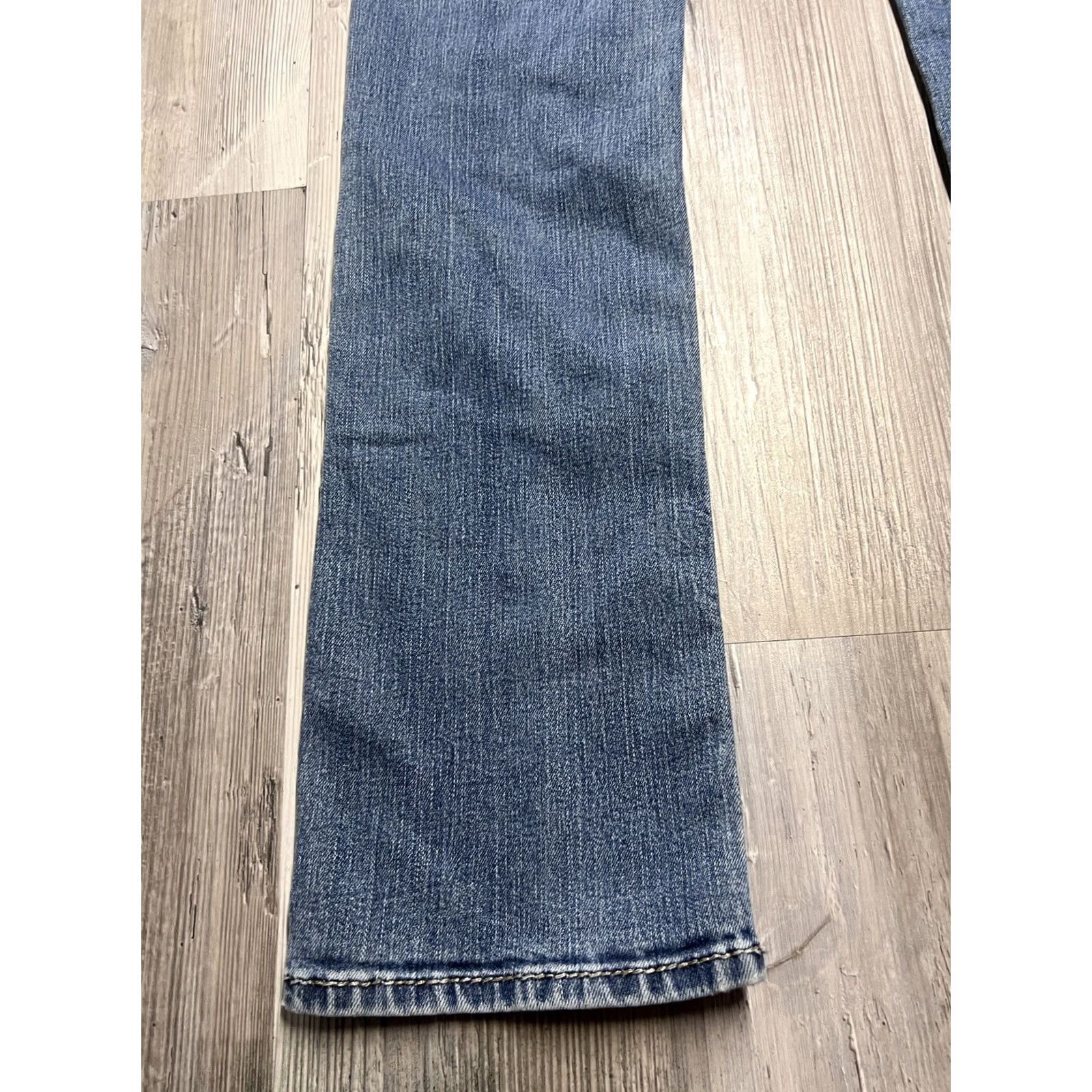 Vintage Rock Revival Jeans Womens Size 28 Sherry Straight Embroidered Pocket Denim Blue 5-Pocket Regular Rise Mid Vintage No Mens Womens Boys Girls Size 28" / US 6 / IT 42 - 7 Thumbnail