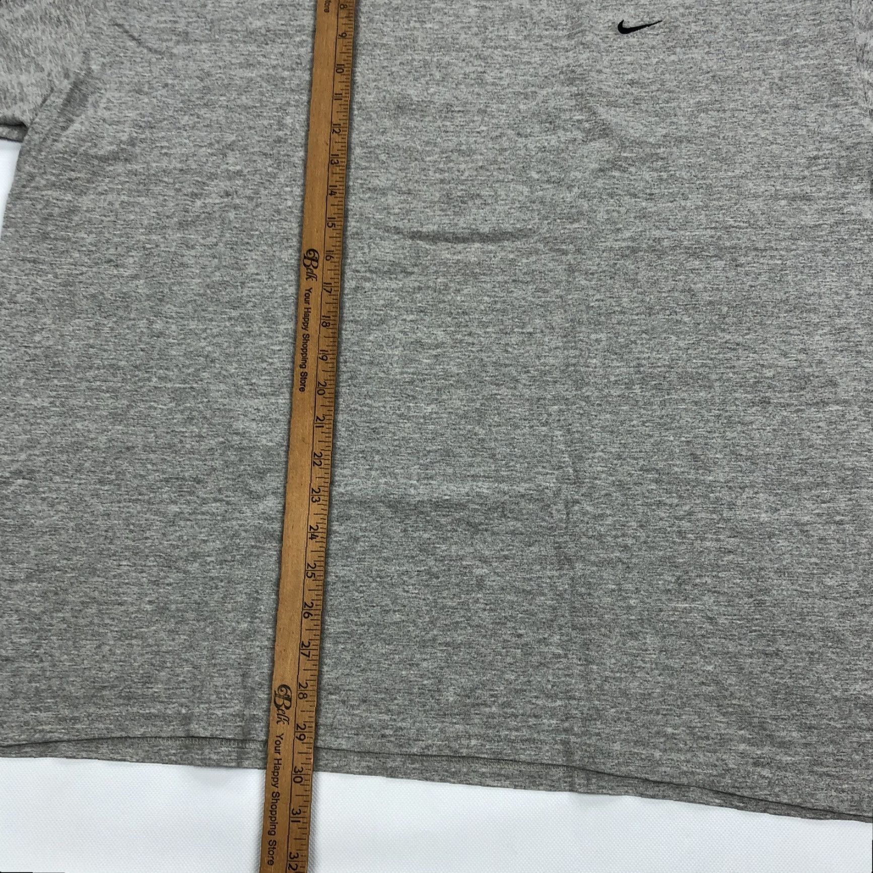 Nike Nike Men's XXL Heather Grey Basic Embroidered Swoosh Logo Short Sleeve T-Shirt Size US XXL / EU 58 / 5 - 7 Thumbnail