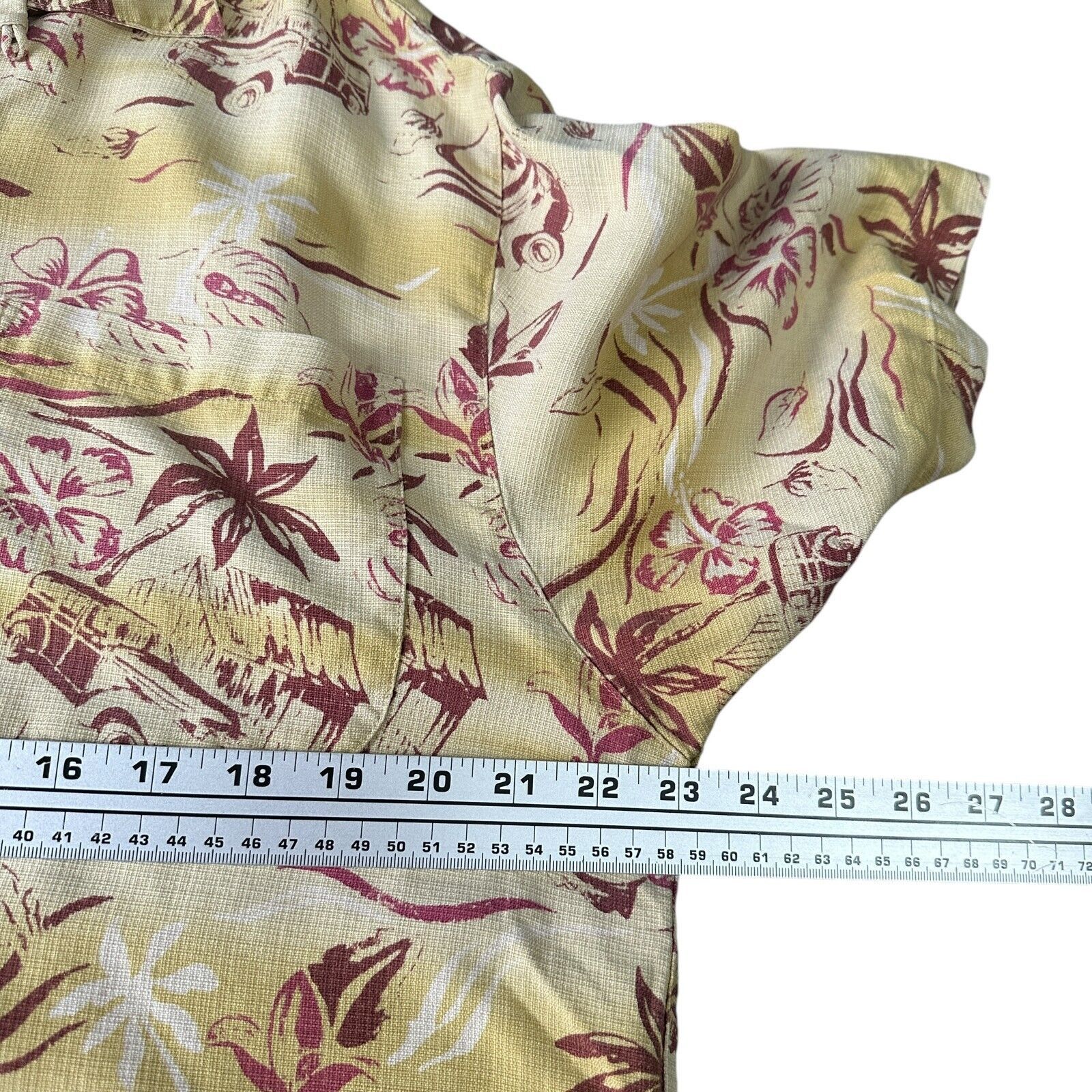 Tommy Bahama Tommy Bahama Hawaiian Shirt Mens Medium Beige Short Sleeve Size US M / EU 48-50 / 2 - 7 Thumbnail