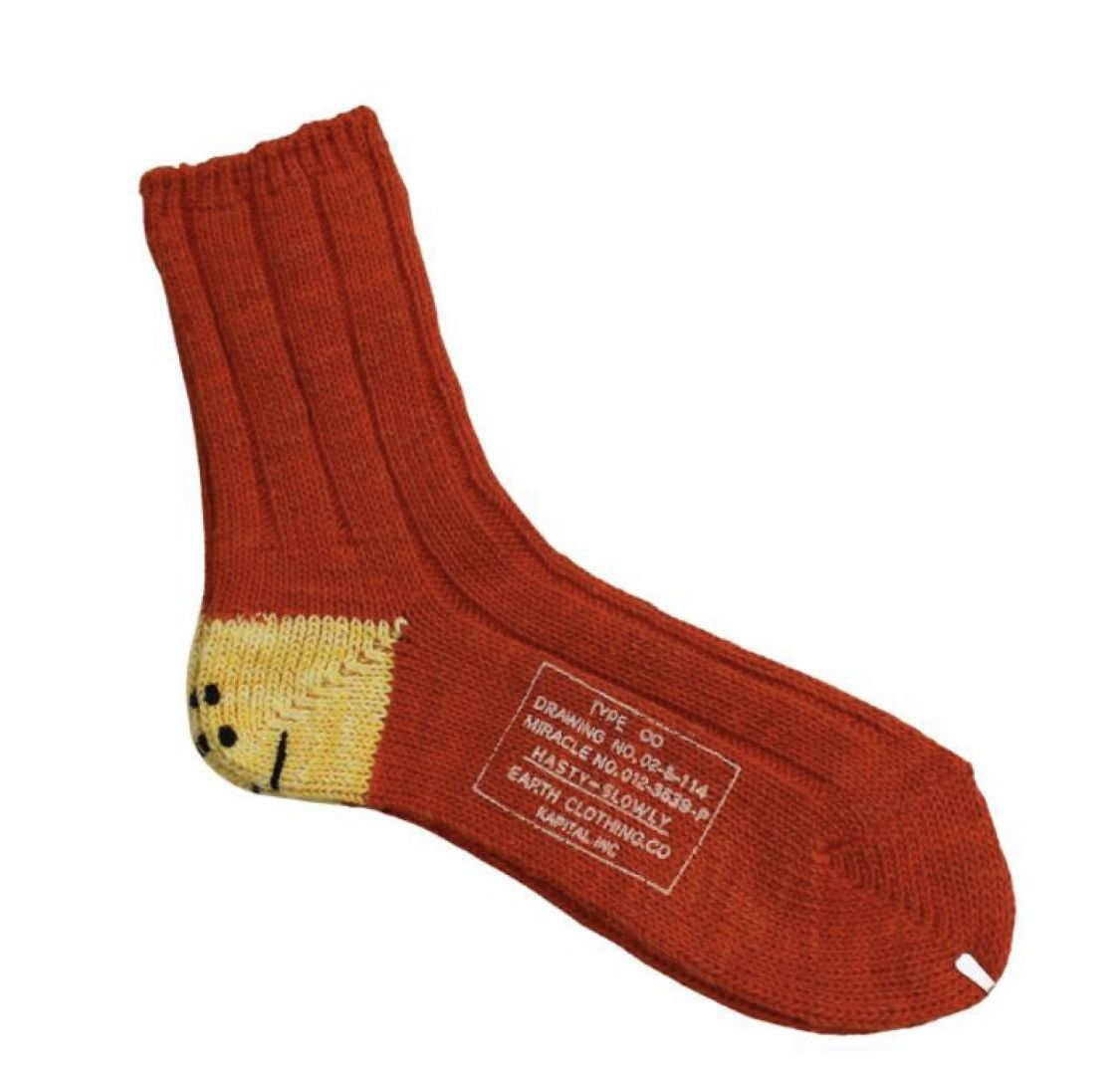 Kapital Kapital MA-1 RAINBOWY HAPPY HEEL Socks Size ONE SIZE - 1 Preview