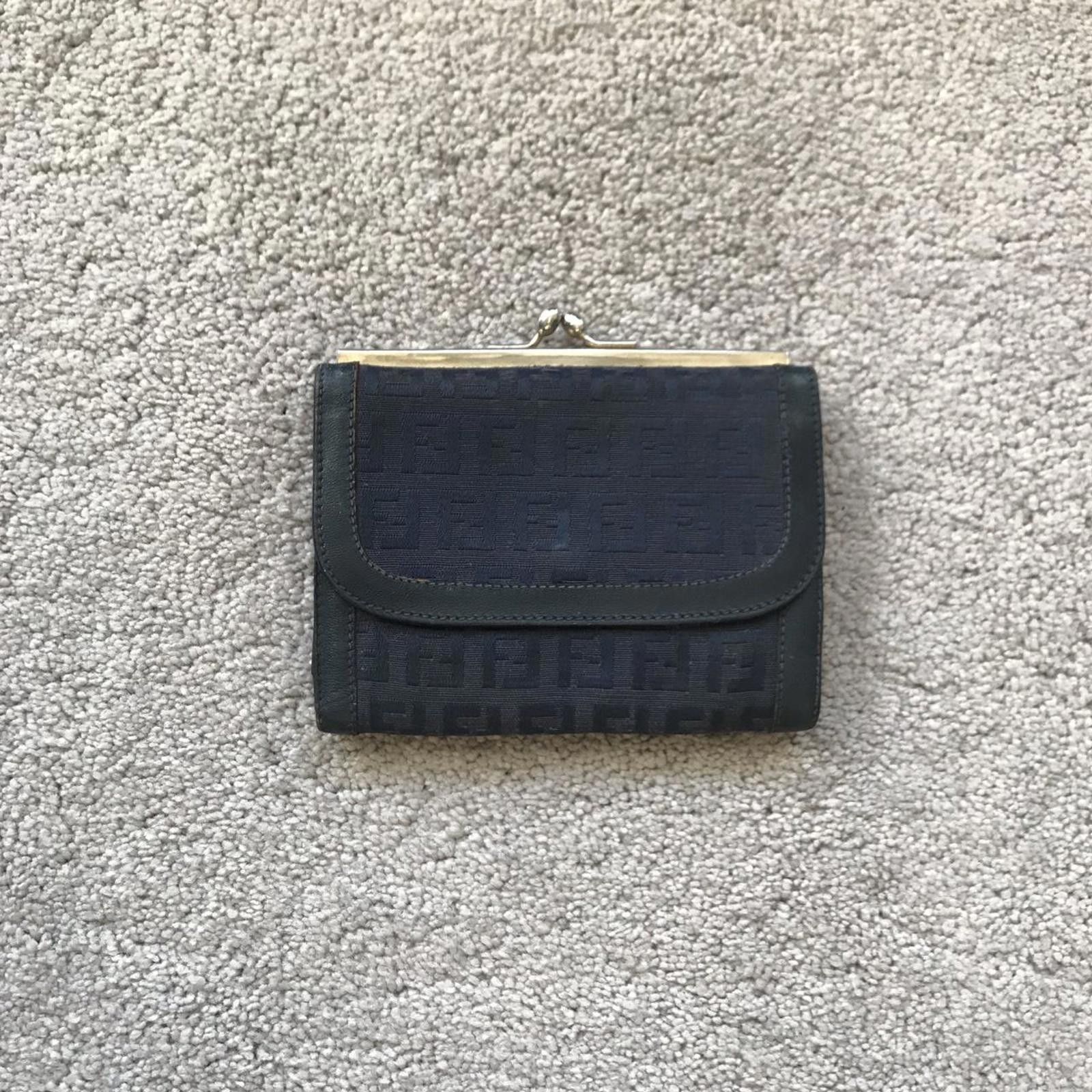 Fendi Navy Fendi Monogram Purse Size ONE SIZE - 1 Thumbnail