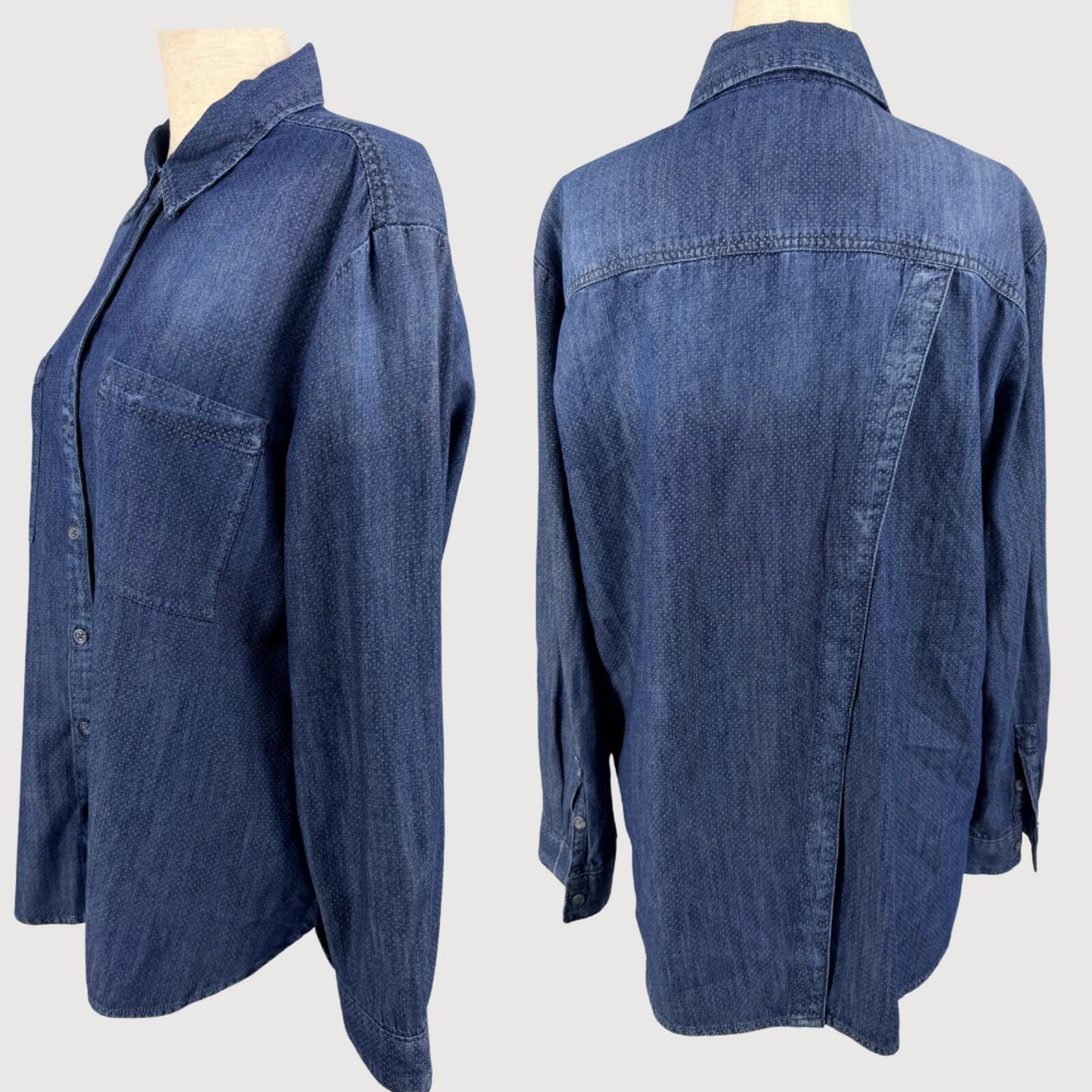 Other Pilcro and the Letterpress Polka Dot Denim Button Down M Size M / US 6-8 / IT 42-44 - 3 Thumbnail