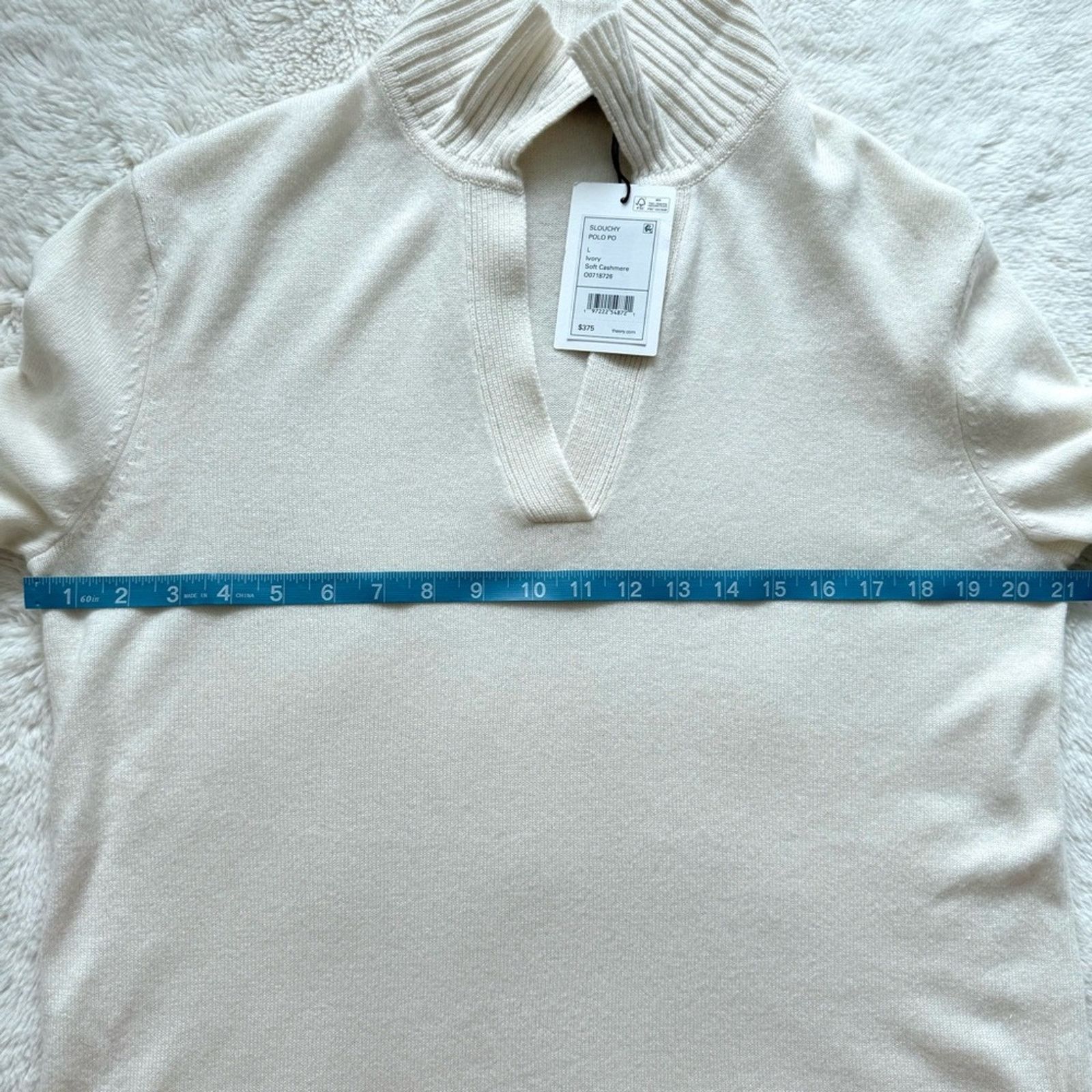 NWT!!! Theory cashmere sweater size L Authentic Retail 375$