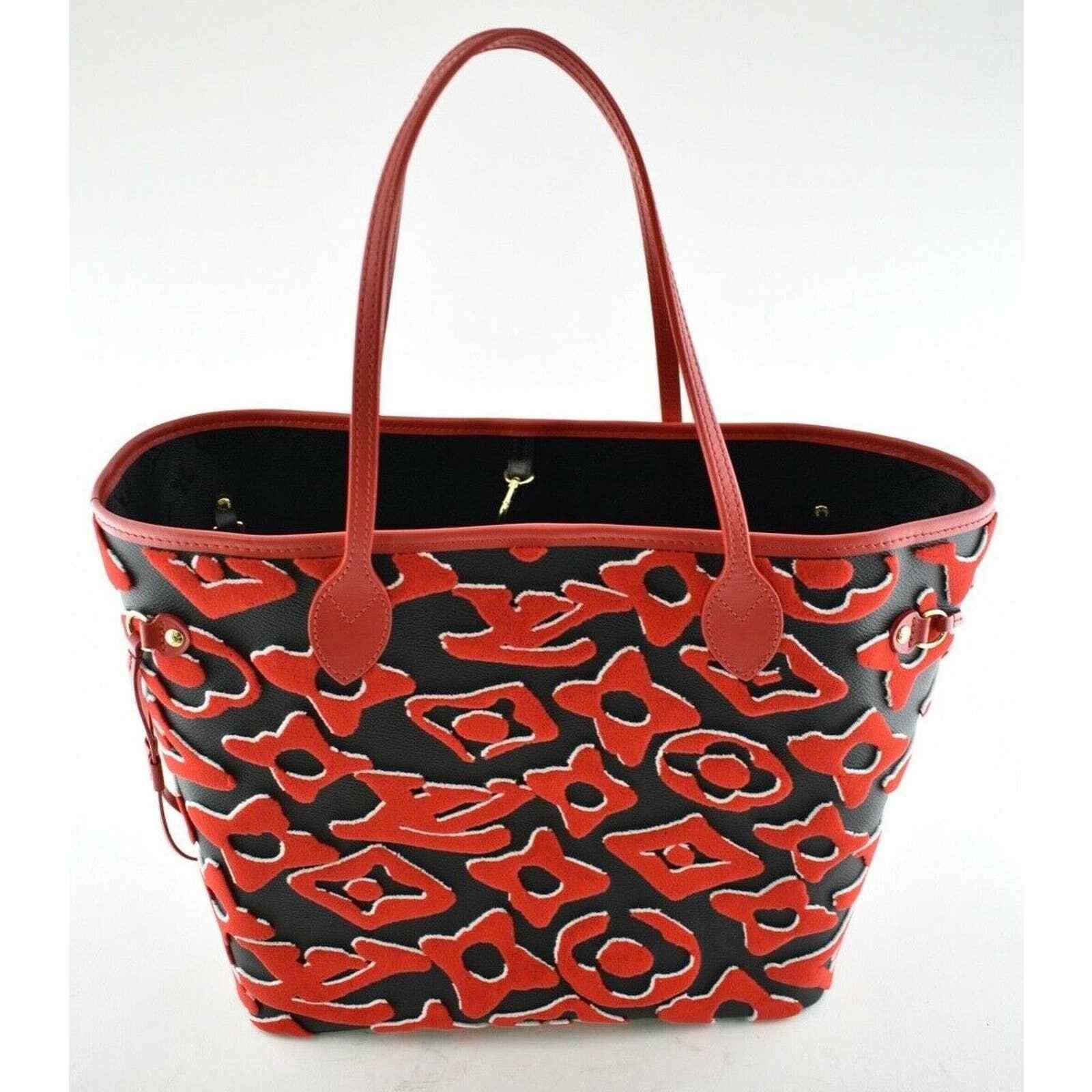 Louis Vuitton Louis Vuitton Fischer Black Red Handle Shoulder Bag Size ONE SIZE - 6 Thumbnail