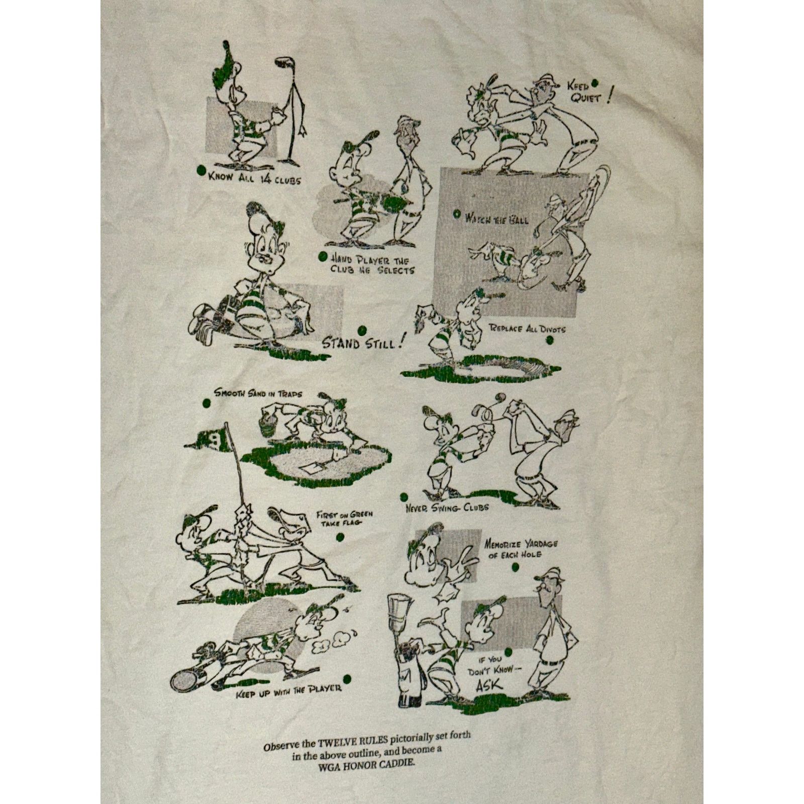 & Other Stories Vint Observe the 12 Rules..become a WGA Honor caddie size L Size US L / EU 52-54 / 3 - 8 Thumbnail