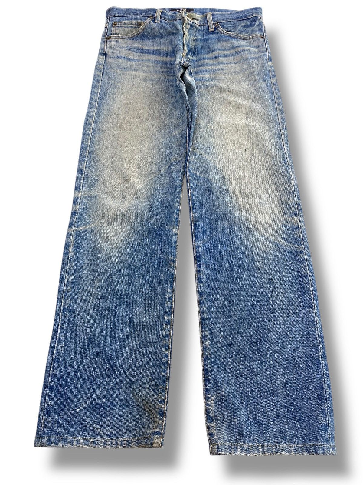 Japanese Brand Japanese Brand Whiskers Faded Wash Style Loose Jeans Size US 31 - 1 Thumbnail