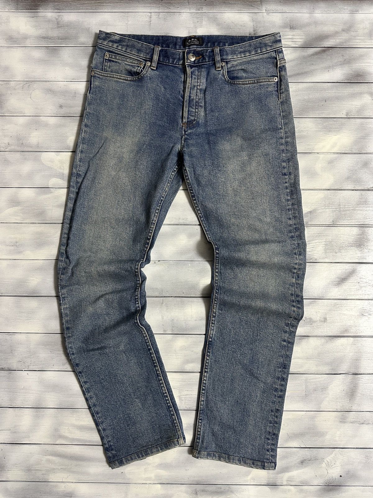 A.P.C. Rare Luxury Denim Pants A.P.C. Japan Size 31 Color Blue Size US 31 - 1 Thumbnail
