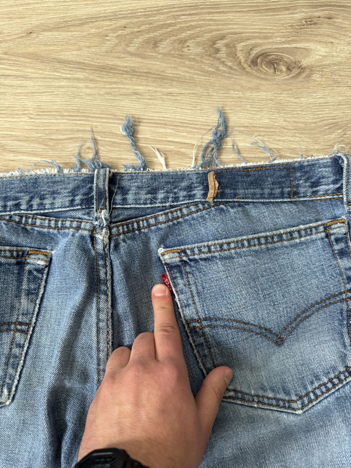 Levi's Vintage Y2K Levi’s Custom Patchwork Distressed Denim Jeans Size US 34 / EU 50 - 7 Thumbnail
