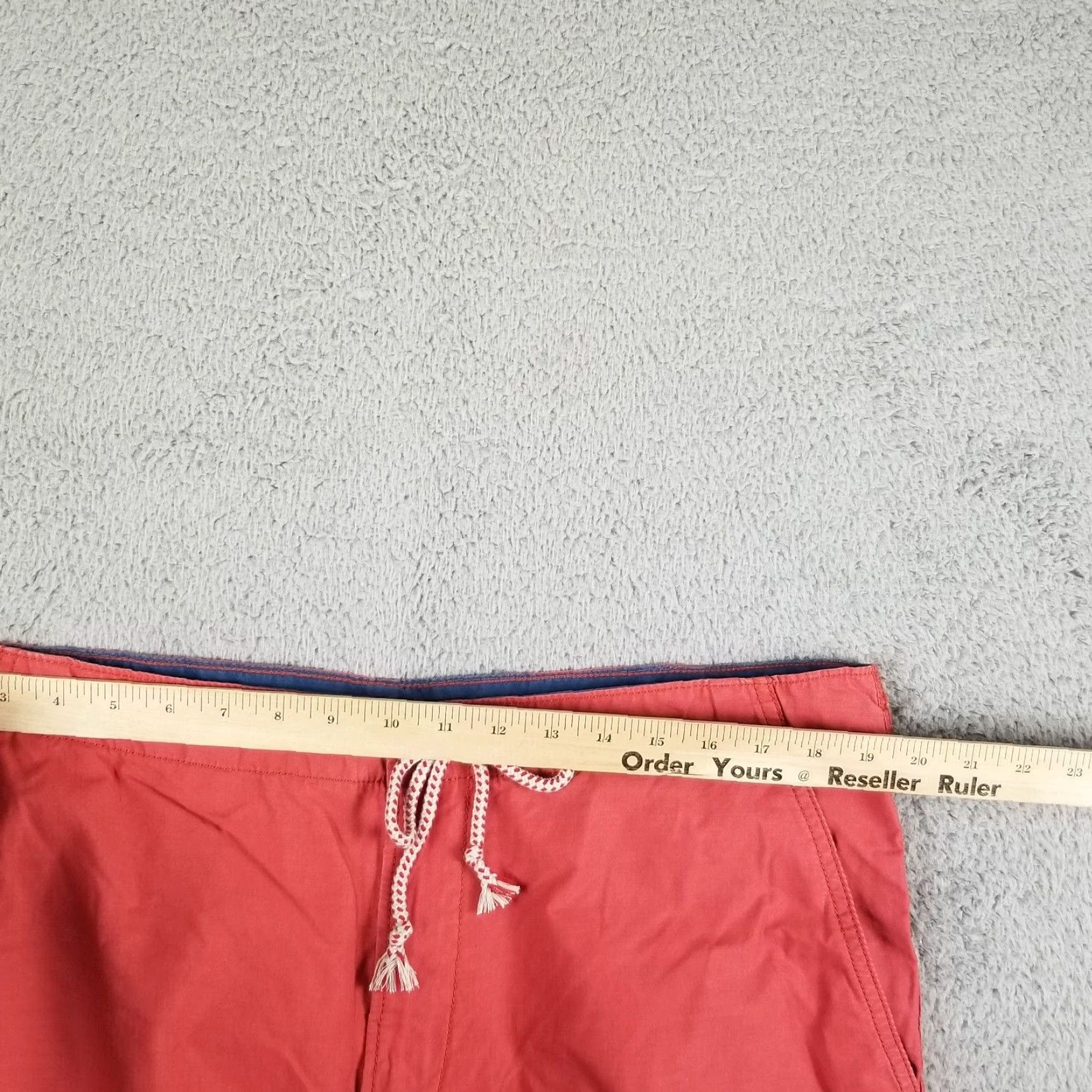 Lucky Brand VINTAGE Lucky Brand Shorts Mens 38 Cargo Summer Red Denim Cotton Flat Front Mens Size US 38 / EU 54 - 5 Thumbnail