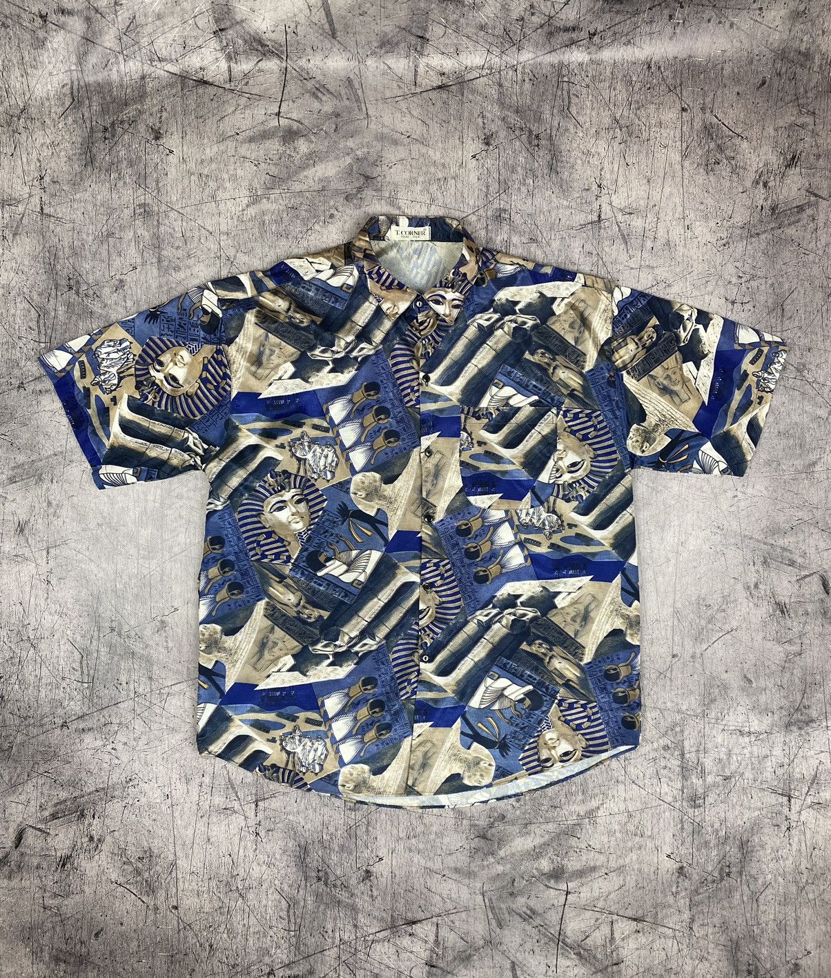 Other Vintage T. Corner Egypt Mummy Pyramids Pharaoh Crazy Shirt Size US XL / EU 56 / 4 - 2 Thumbnail