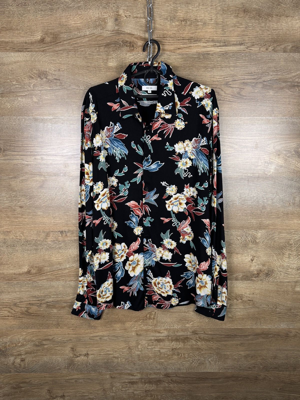 Reiss Mens Vintage Reiss Hawaiian shirts button up luxury crazy Size US L / EU 52-54 / 3 - 1 Thumbnail