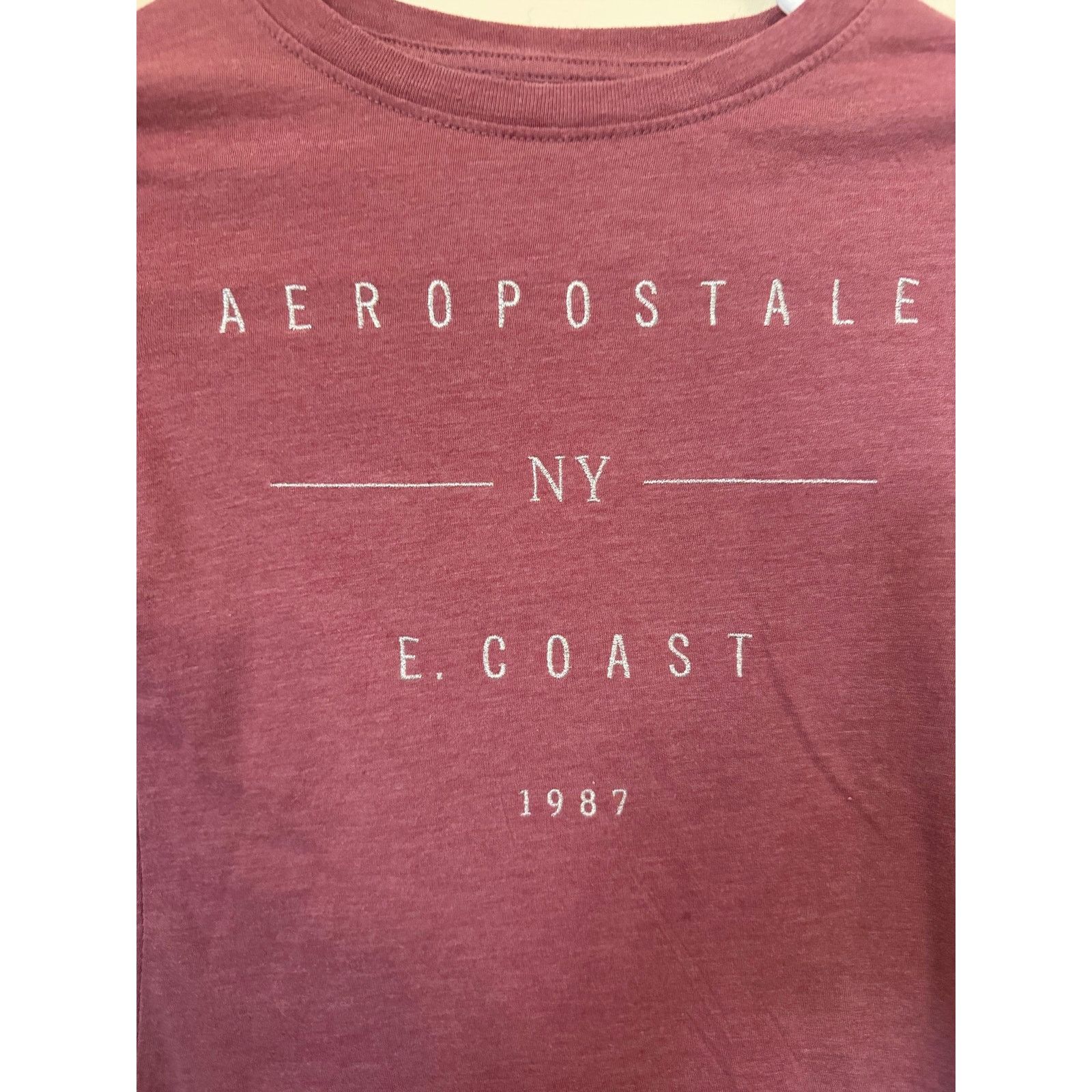 Aeropostale Aeropostale NY East Coast 1987 Tee XS Pink Graphic T-Shirt Size XS / US 0-2 / IT 36-38 - 2 Thumbnail