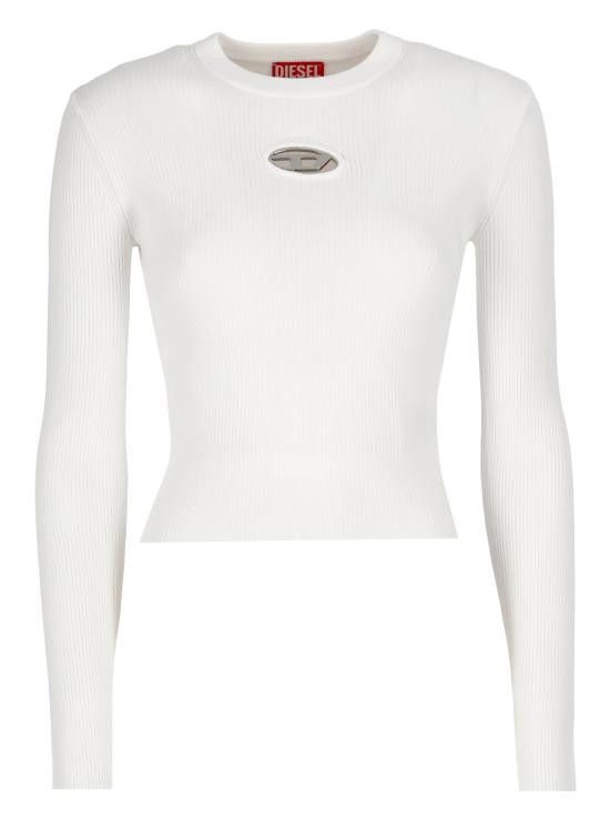Diesel DIESEL Women Sweater A15328 0DLAX100 White Size M / US 6-8 / IT 42-44 - 1 Thumbnail