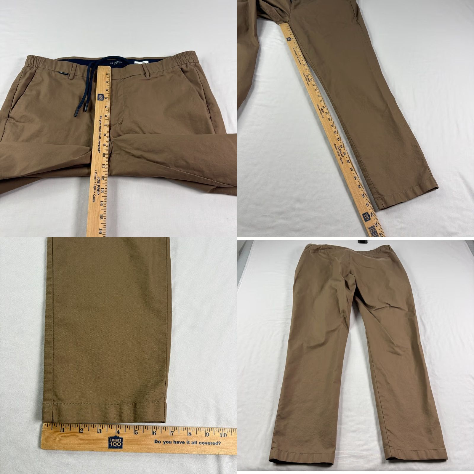 Vintage Mr Marvis Pants Mens 38x32 Brown Chino The Actives Trousers Stretch Size US 38 / EU 54 - 8 Thumbnail